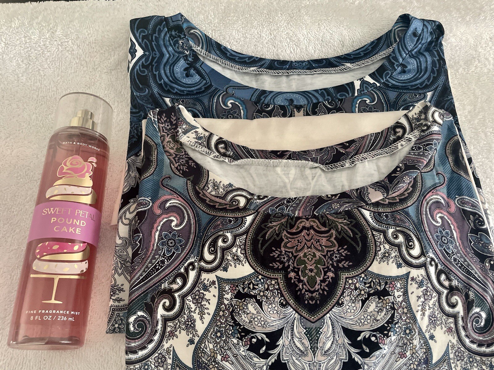 TWO Very Comfortable Pretty stylish Ladies Multi Color Ombré Hint Casual Tops.