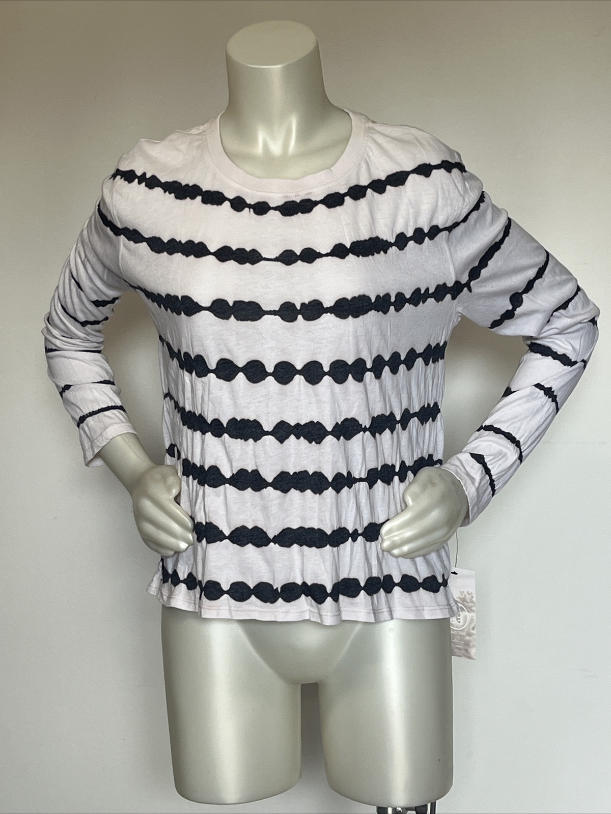 Sage Distressed Shirt Size Large Tee Top Striped
