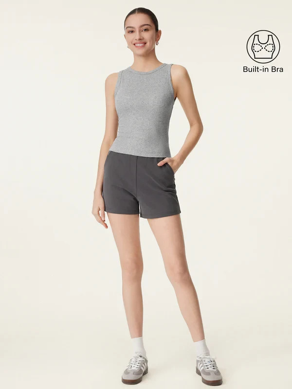 OGL Women’s Crewneck Cotton New Airy Bra Tank – No Import Fees
