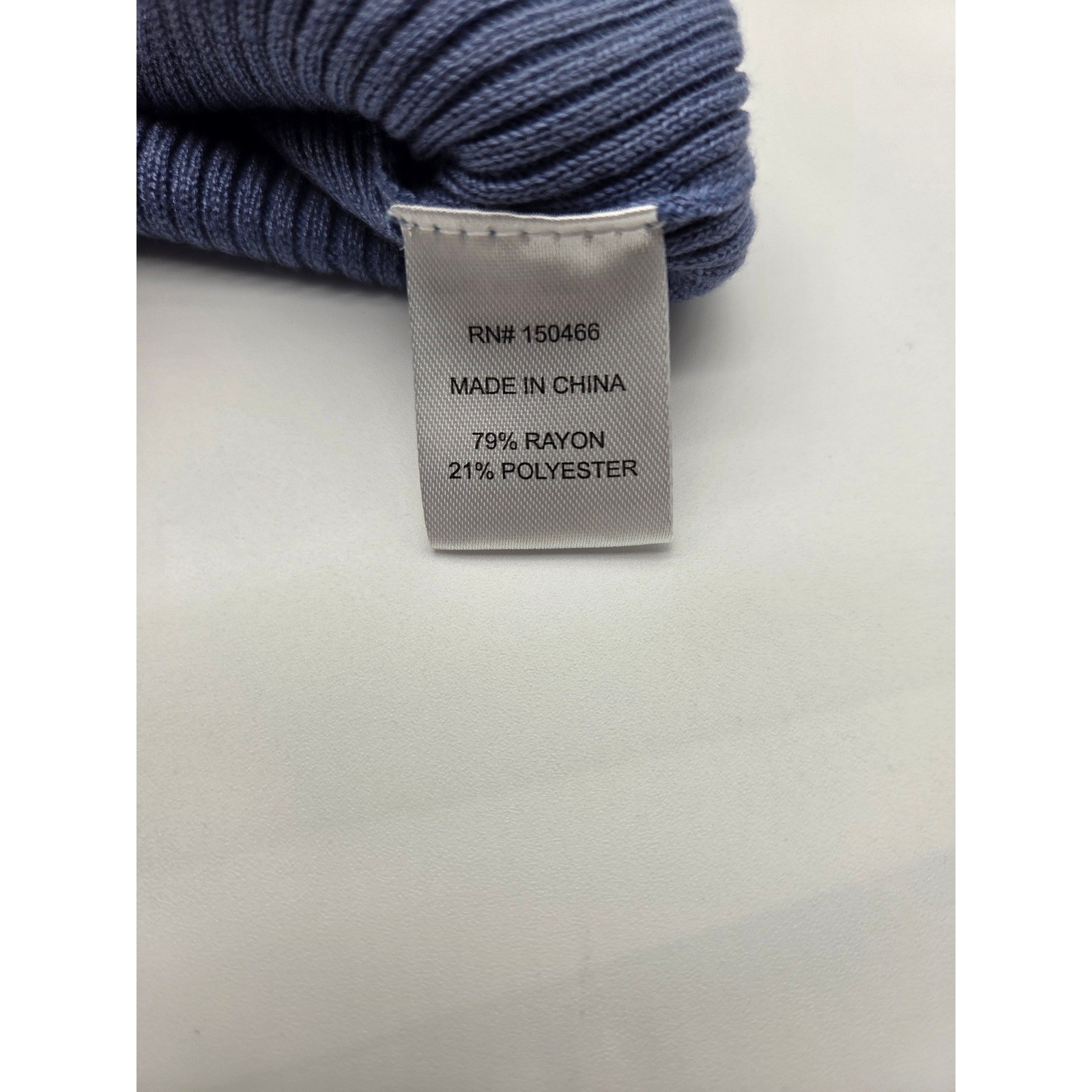 41 Hawthorn Women’s Medium Blue Ribbed Boat Neck Long Sleeve Sweater NWT
