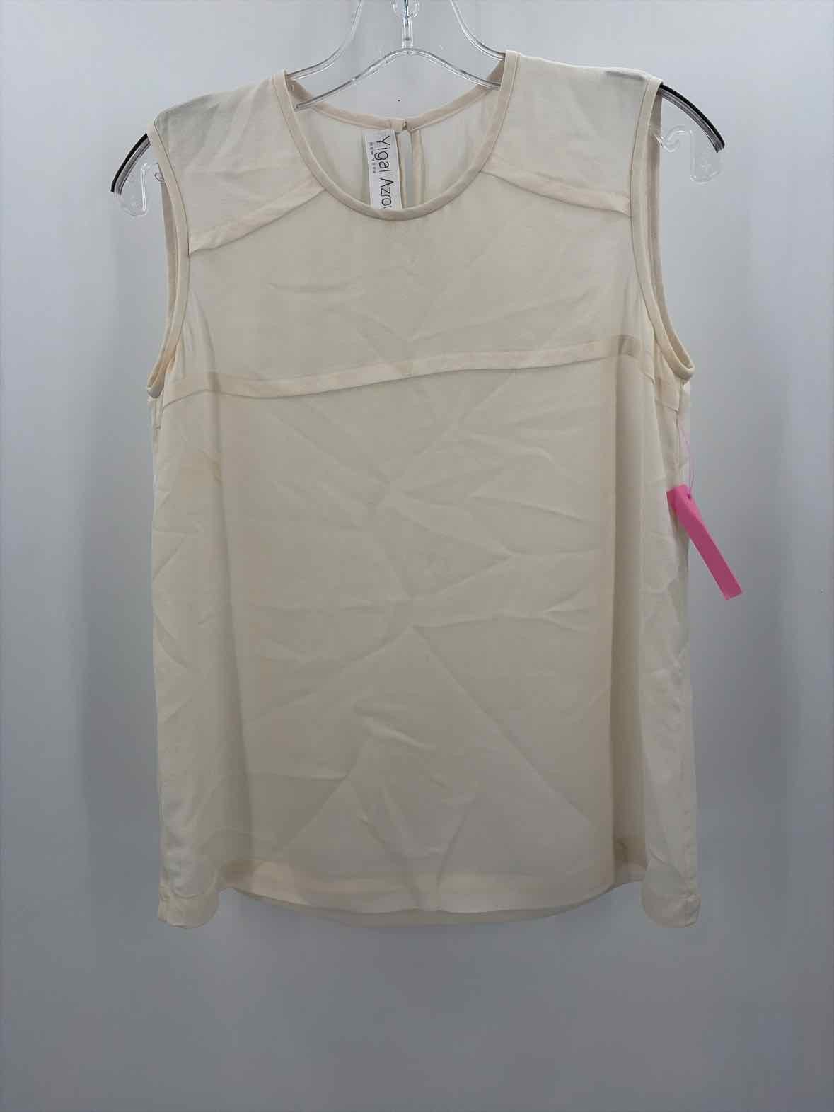 Pre-Owned Yigal Azrouel Ivory Size 2 Tank Top