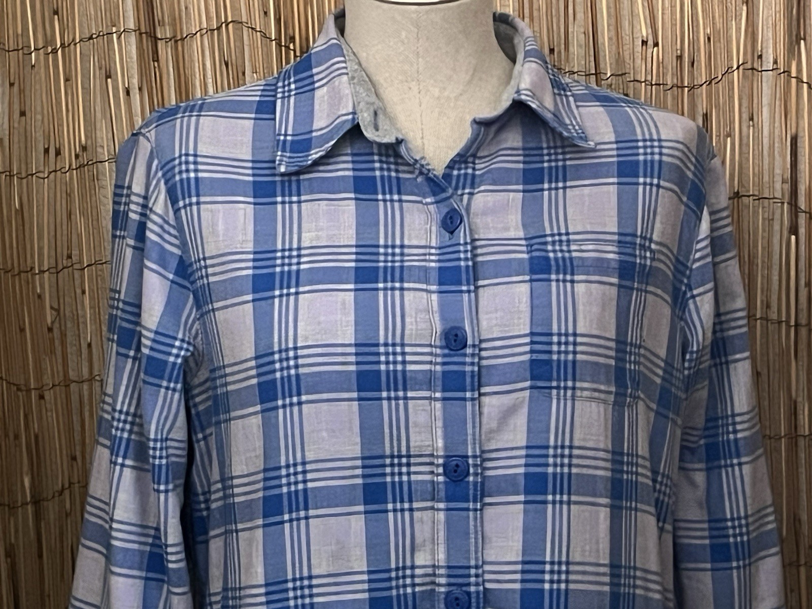 L.L. Bean Ladies Flannel Shirt Jacket-Size Small-Cotton Poly-Shacket