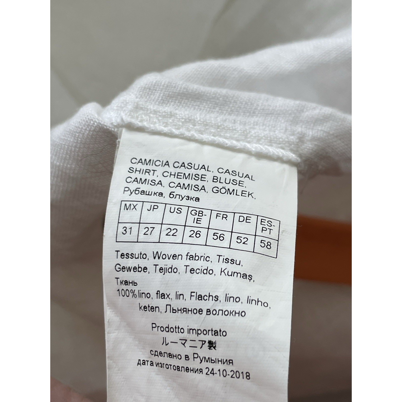 persona by marina rinaldi Women Shirt White Linen Flax 22 Beachy Cover Up Gauzy