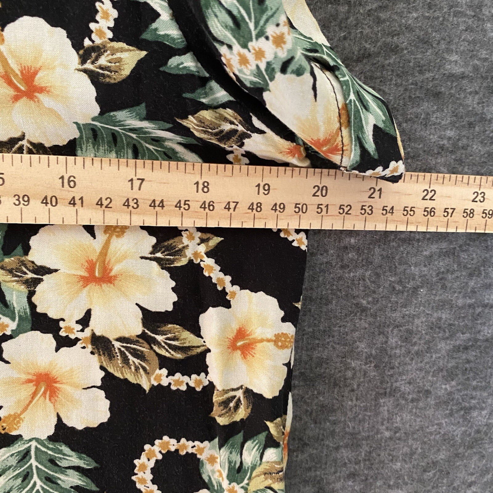 Ralph Lauren Denim Supply Top Women M Floral Hawaiian Shirt Aloha Beach Vacation