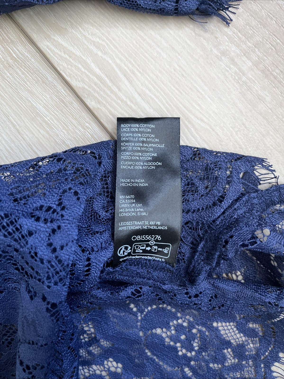Anthropologie Victorian Sheer Lace Blouse Romantic Boho Top Blue Size Small