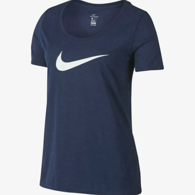Nike Size XS S M L XL Women’s NWT Scoop Neck Short Sleeve Graphic T-Shirt Black