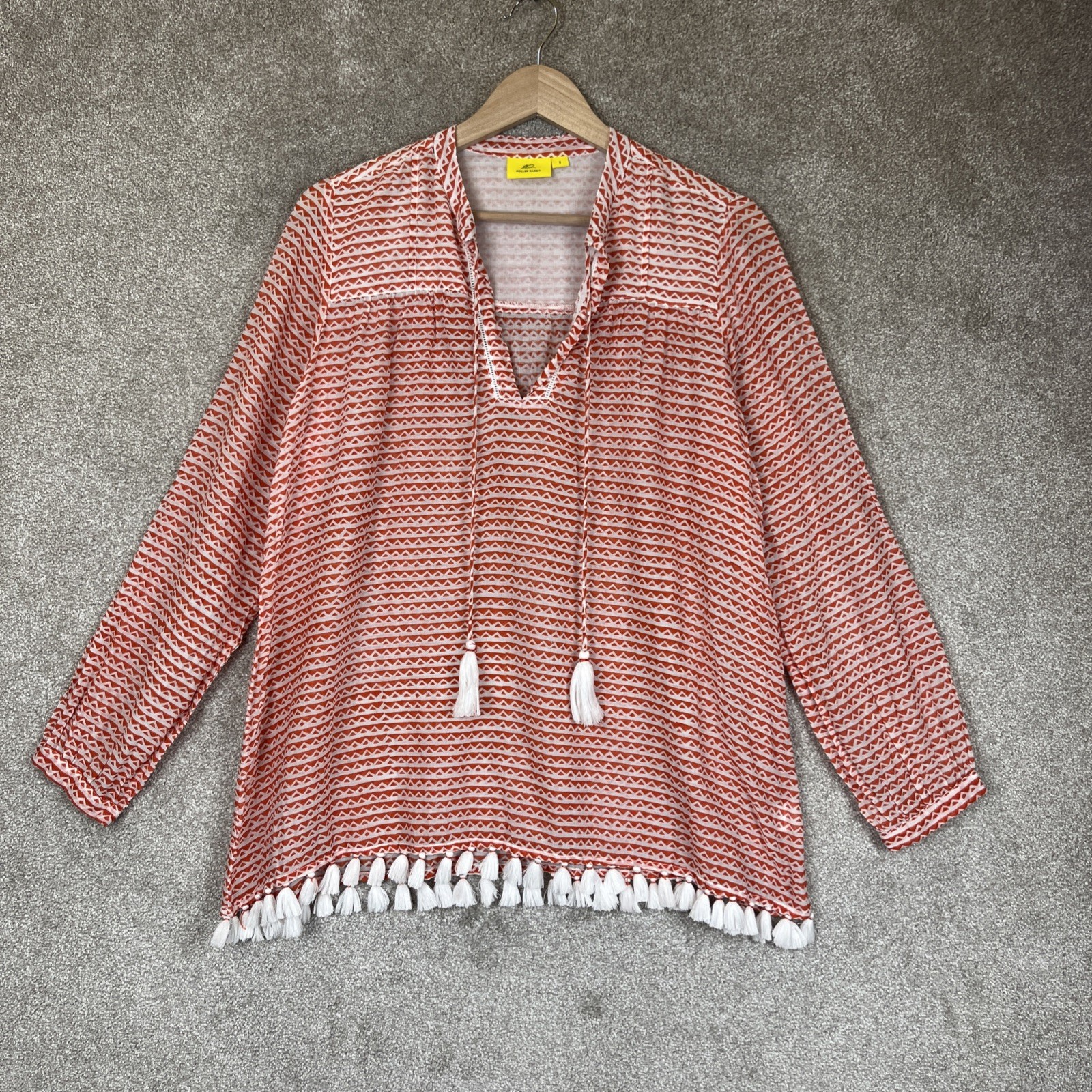 Roller Rabbit Tunic Womens Small Cotton Long Sleeve Pullover Lightweight- 3240*