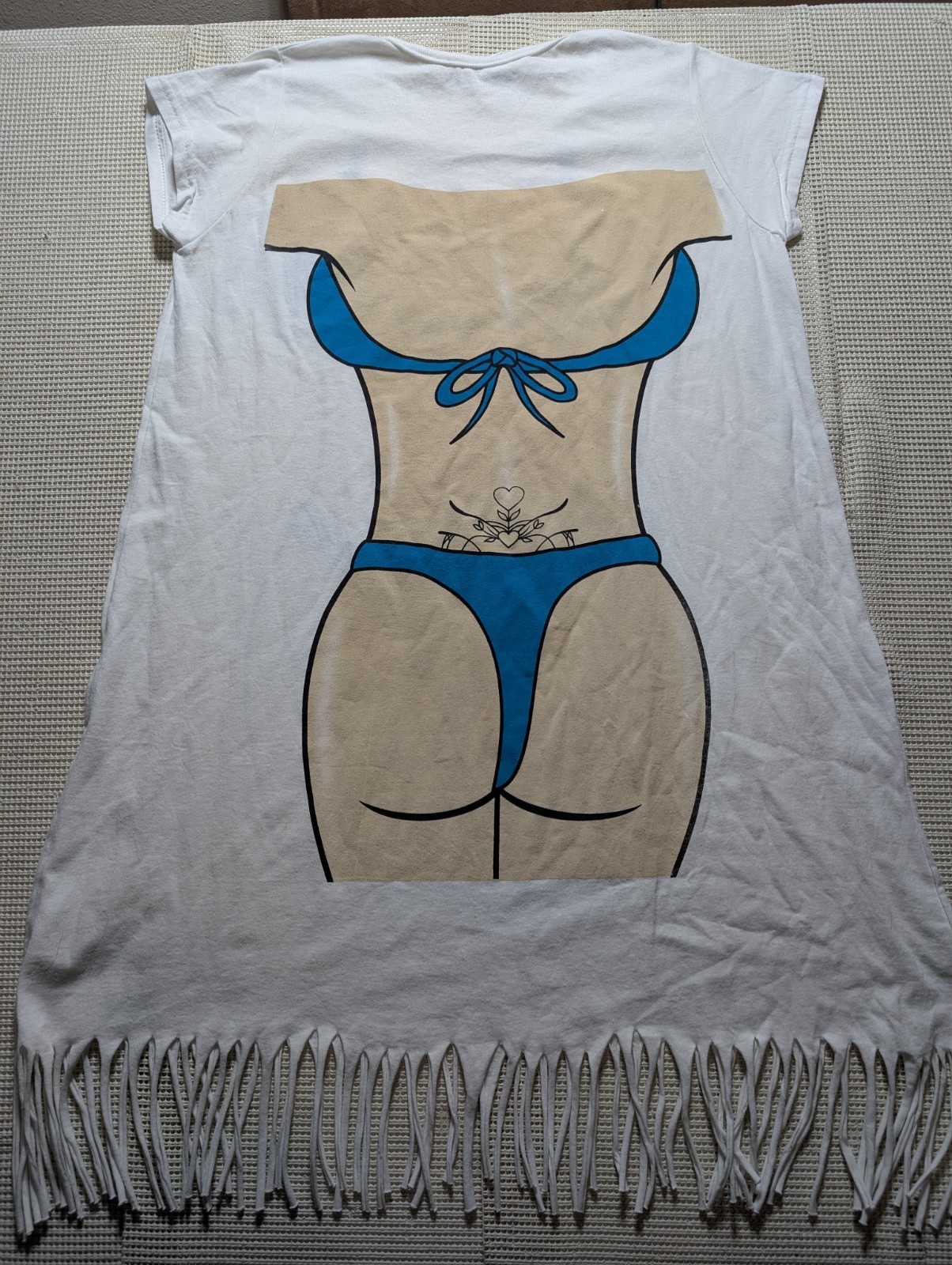 Sexy Bikini Cover Up T-shirt Tattoo Tampico Mexico Souvenir Travel OSFM Fits LRG