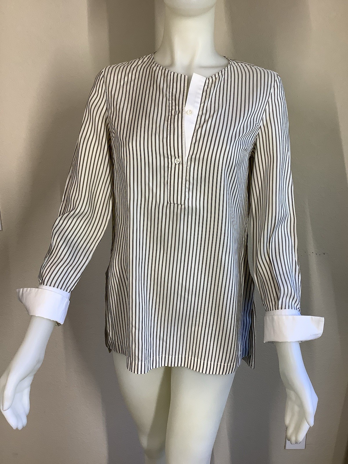 Brunello Cucinelli Striped Button-up Top
