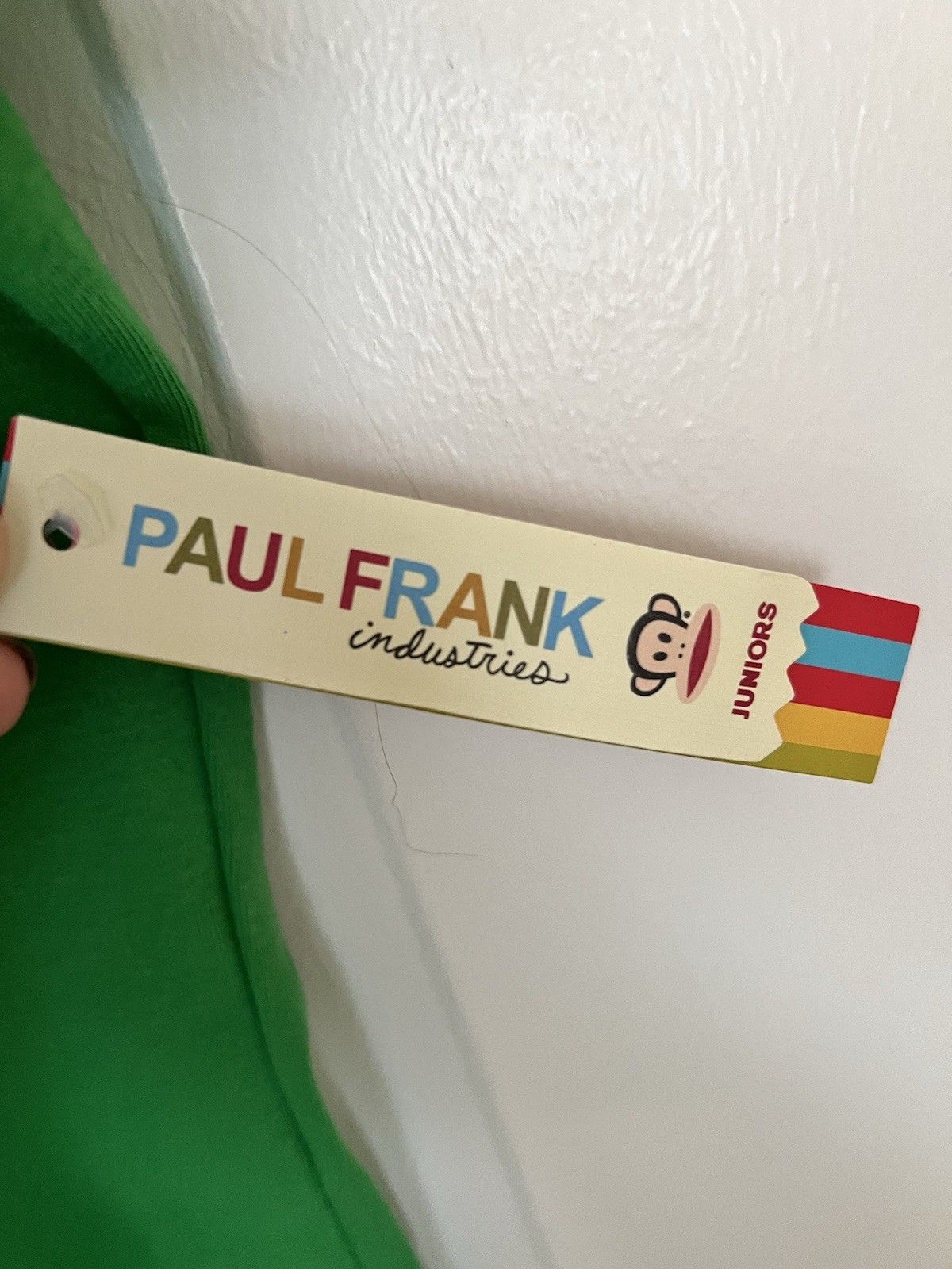 Paul Frank Julius Green Graphic Print Crew Neck Short Sleeve T-Shirt Juniors L