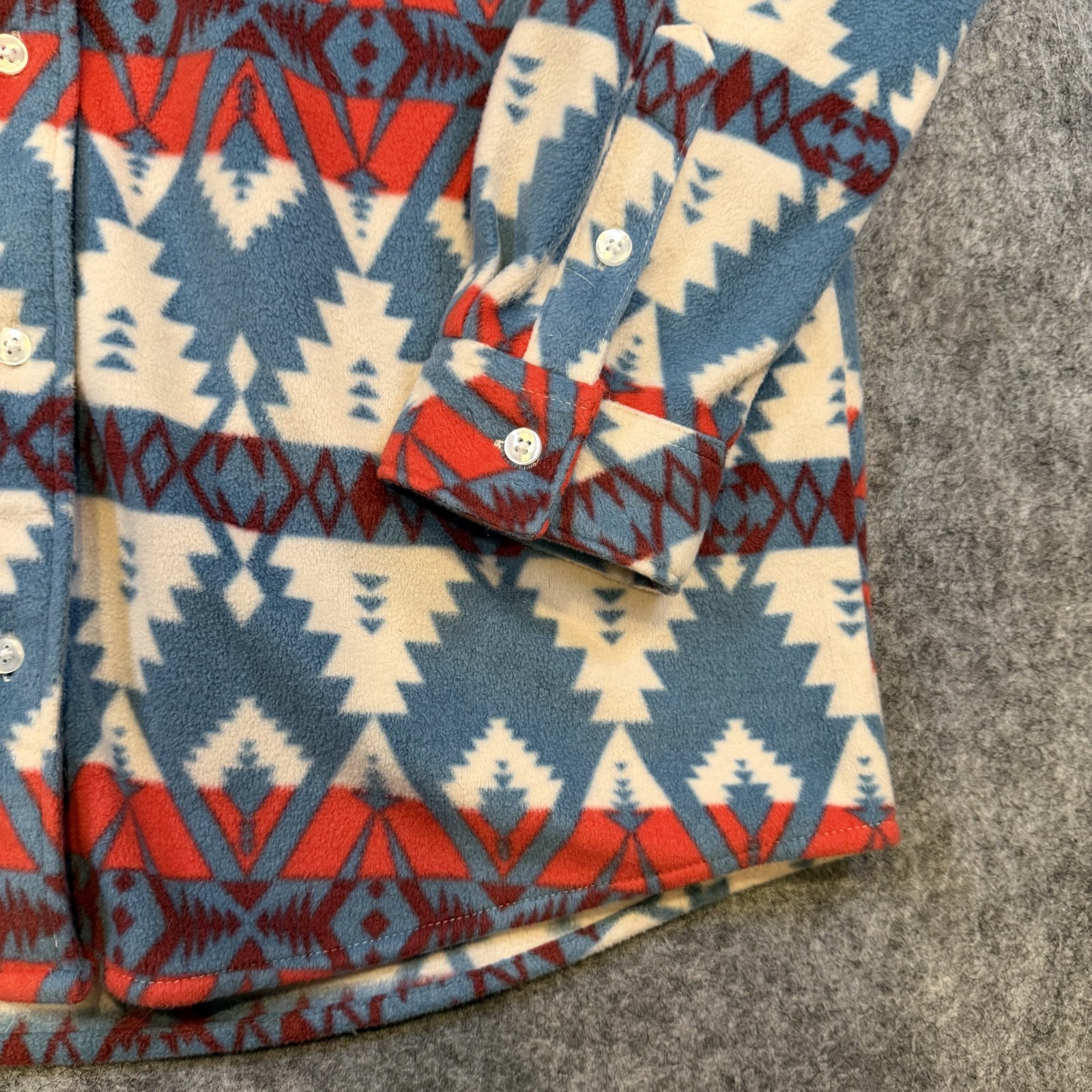 Wrangler Wrancher Shirt Shacket Women’s M Western Cowgirl Aztec Southwest Fleece