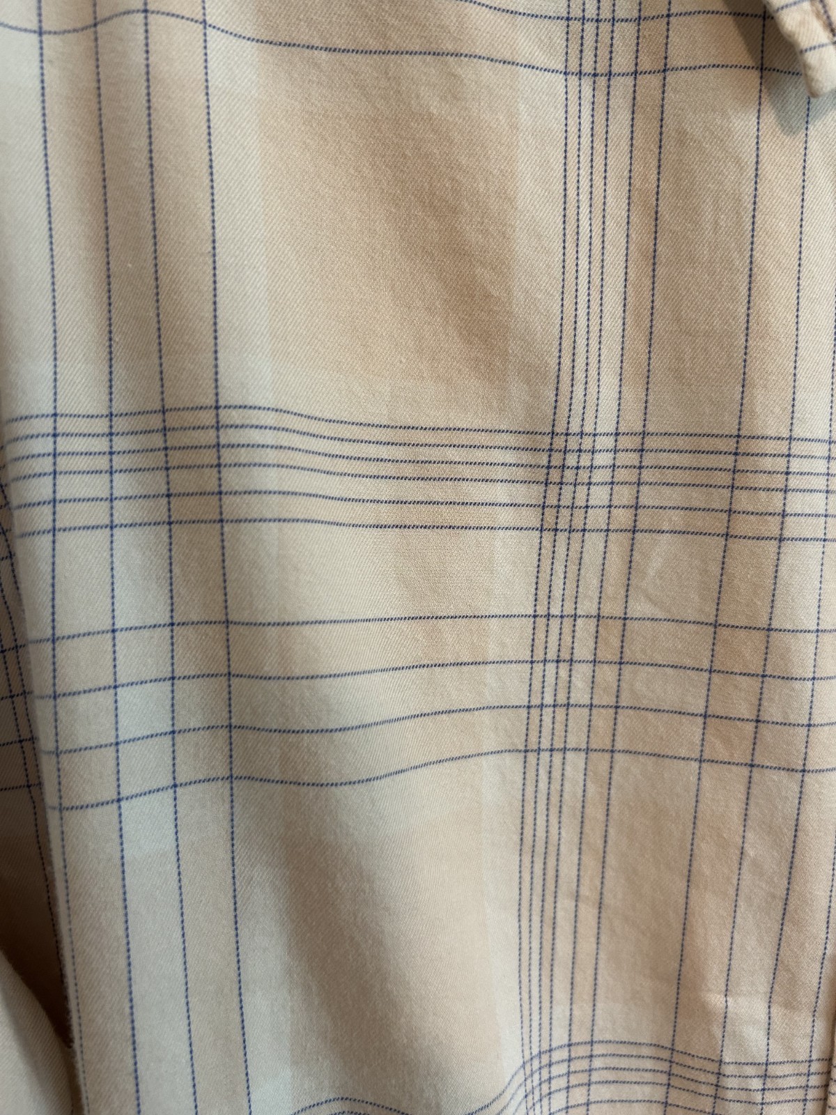 REI Co-Op Plaid Button Down Shirt Sz XL Peach Pink Outdoor Granola Gorpcore Hike