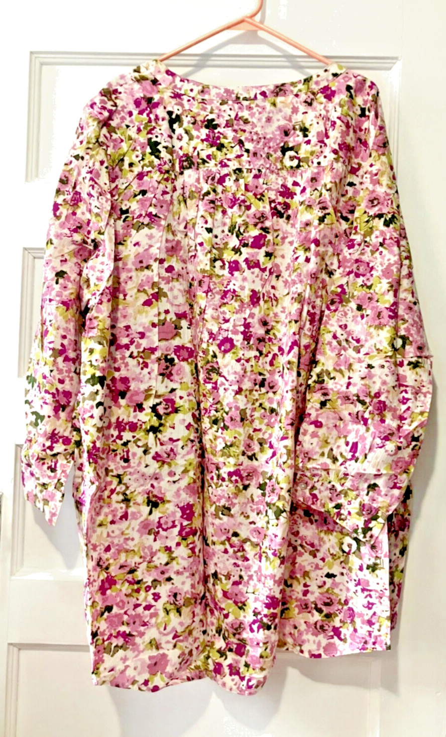 WOMEN’S Plus Size Tunic 32W Top Blouse Shirt NEW ROAMAN’S NWT Button Up Sleeves