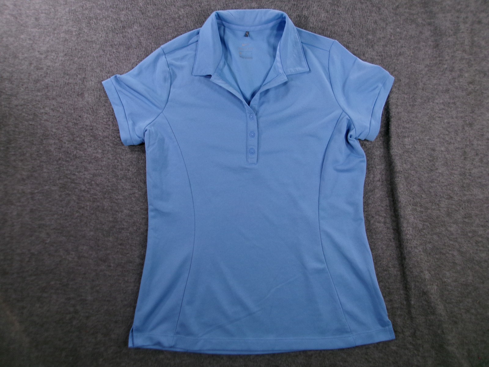 Nike Dri-FIT Polo Shirt Womens Large Blue Performance Golf Athletic 945785-448