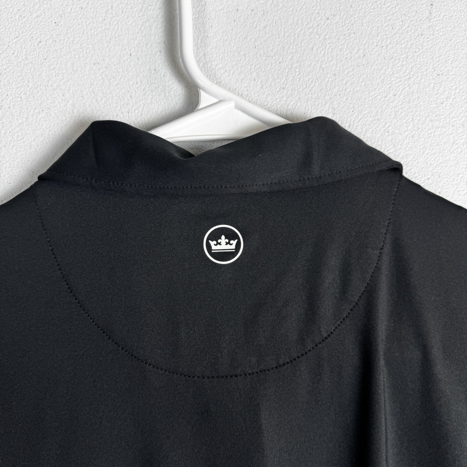 Peter Millar Performance Polo Shirt Womens L Large Black Frandevco Embroidered