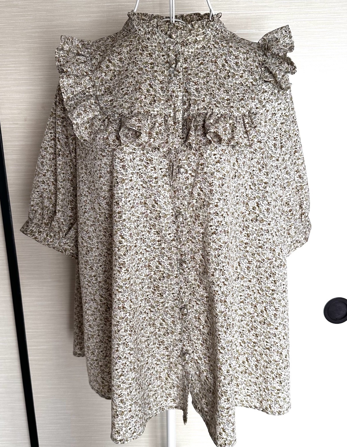 Ray Cassin Floral Ruffle Blouse Women’s Free Cottagecore Romantic Boho Japan