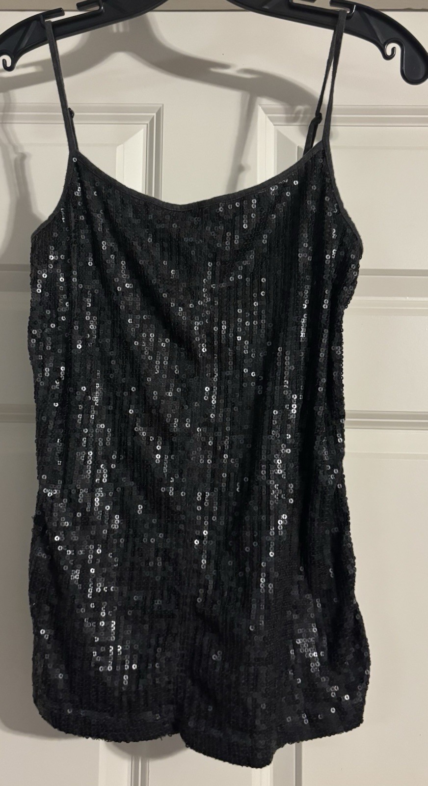 Loft Coastal Preppy Old Money Quiet Luxury Sequin Front Cotton Back Size S