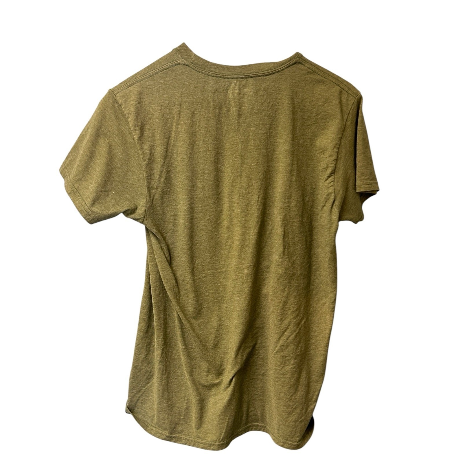 Hanes Fall Thankful Pumpkin Graphic T Shirt Green Medium