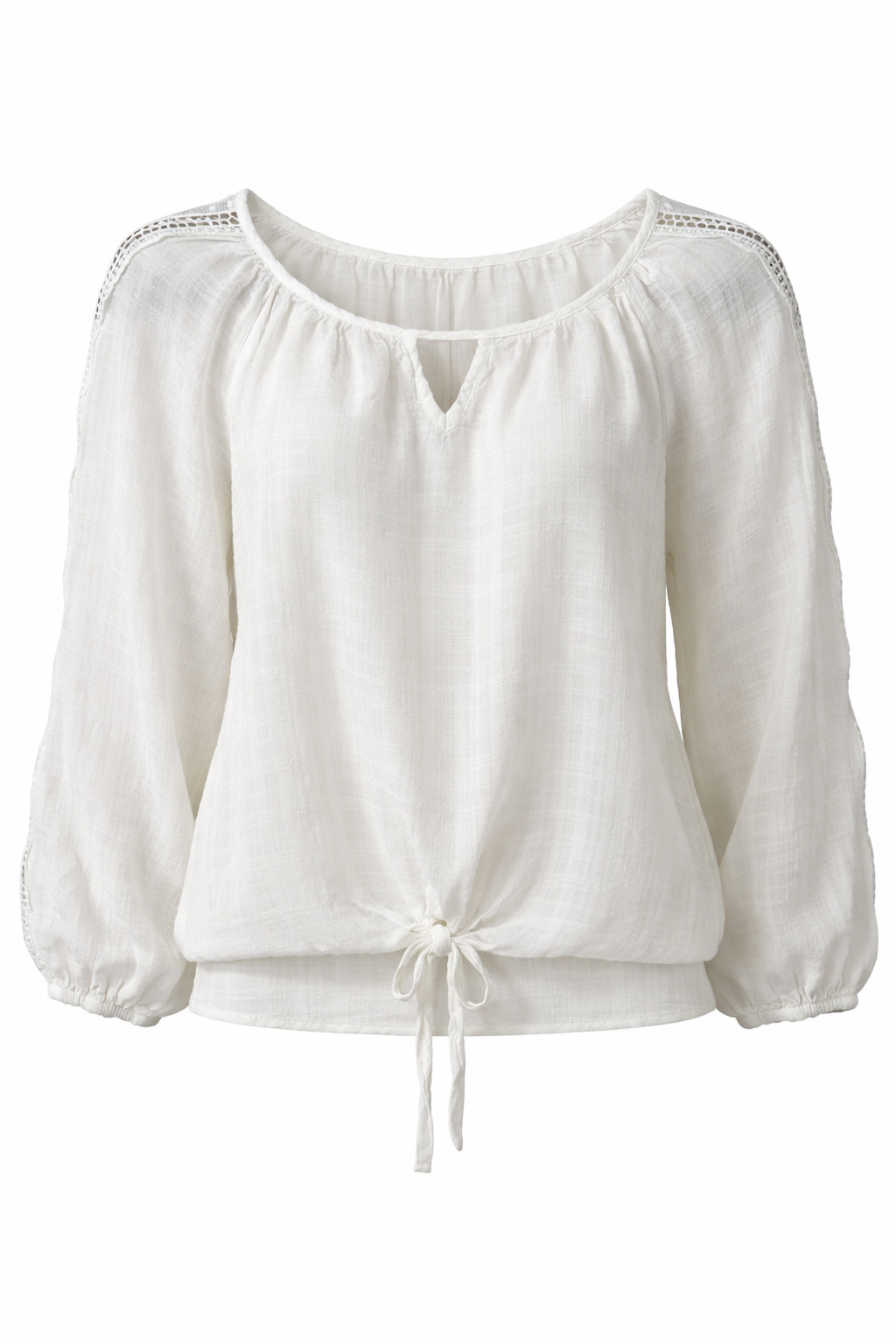 BCX XL White Lace Tie Front Top Boho Cottagecore Coastal Resort Vacation Travel
