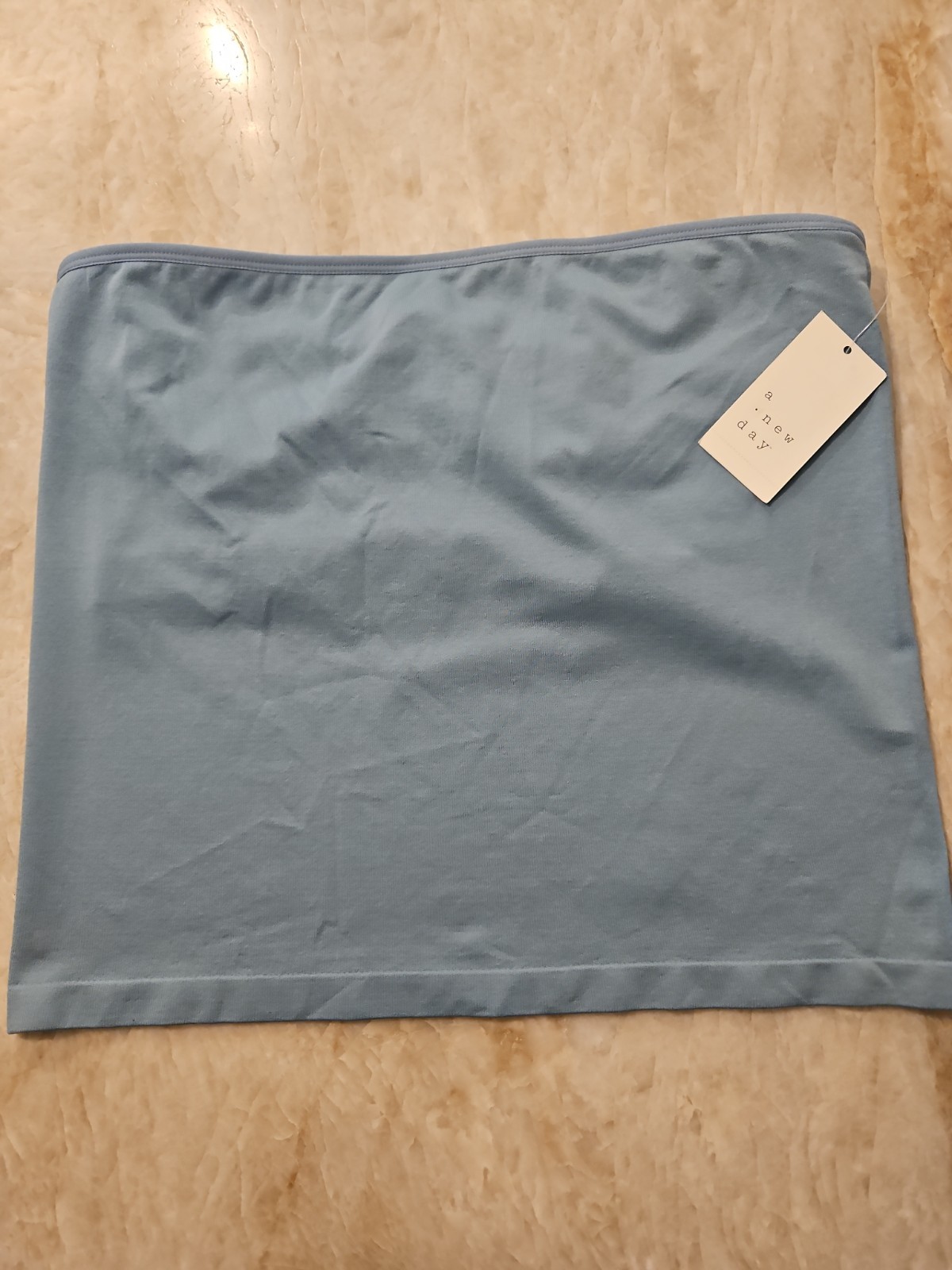 Women’s A New Day Teal Strapless Tube Top With Shelf Bra, Size XL