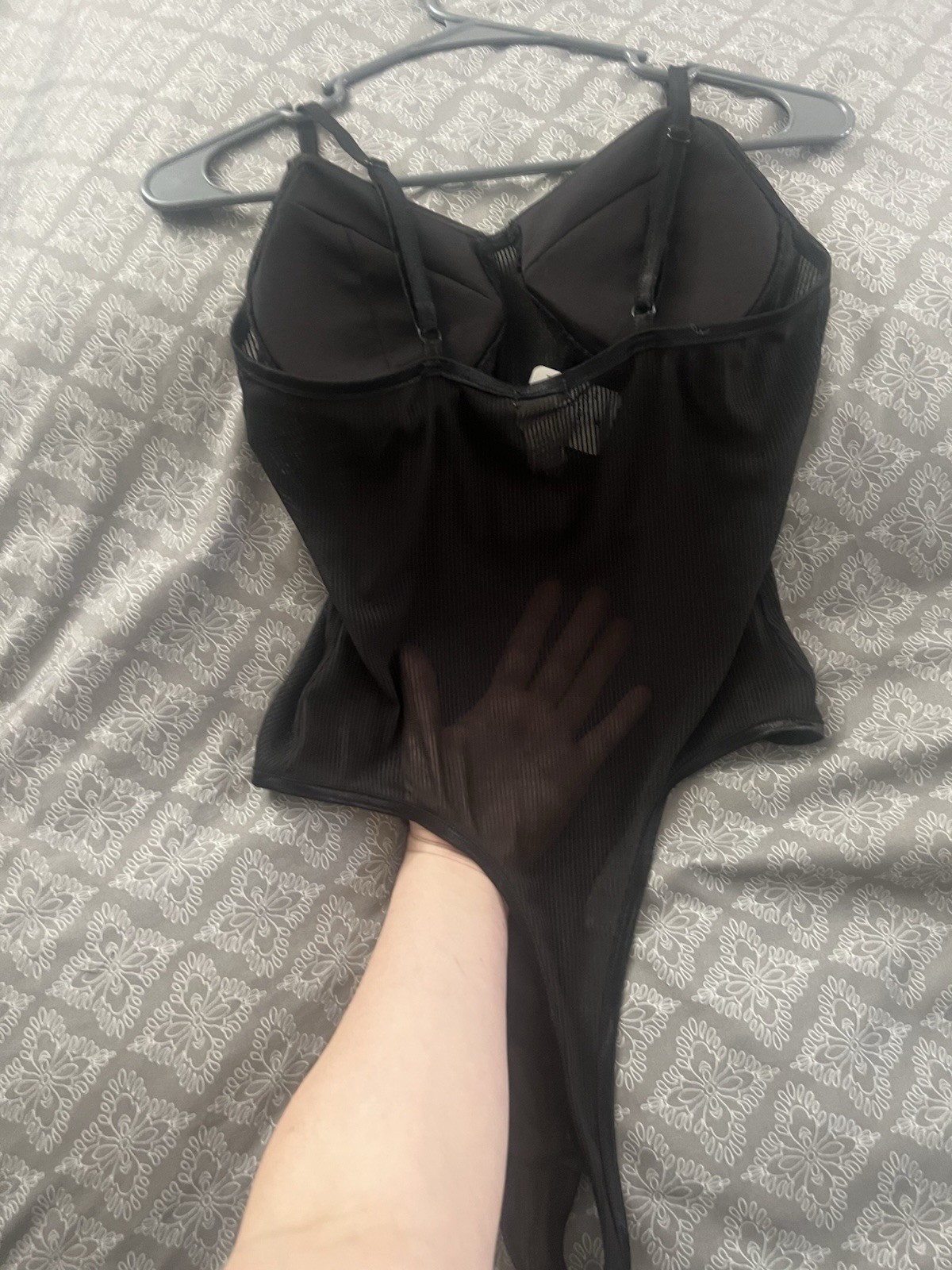 Black Sheer Bodysuit