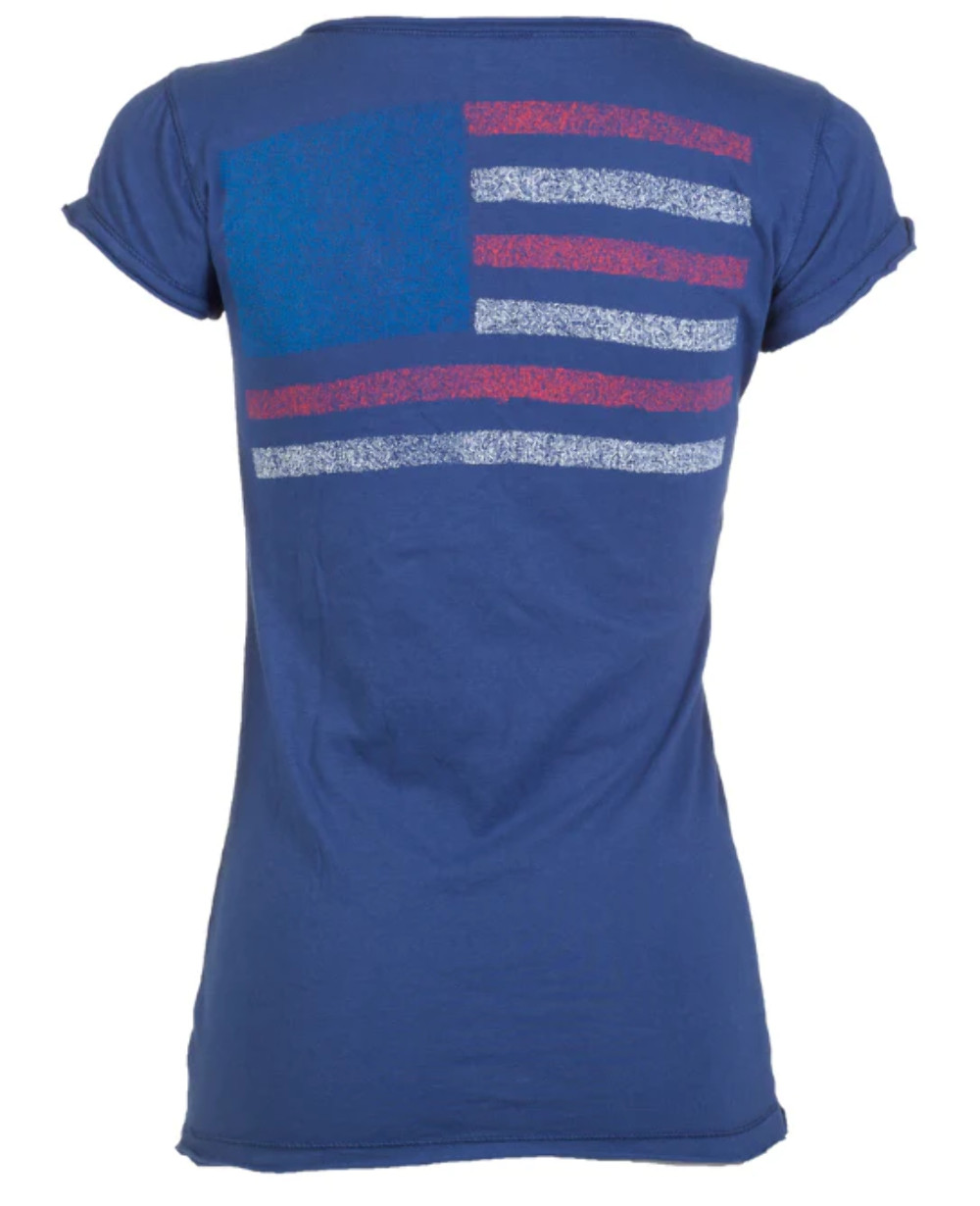 Archaic by Affliction Women’s T-shirt Fly Free Biker Tattoo