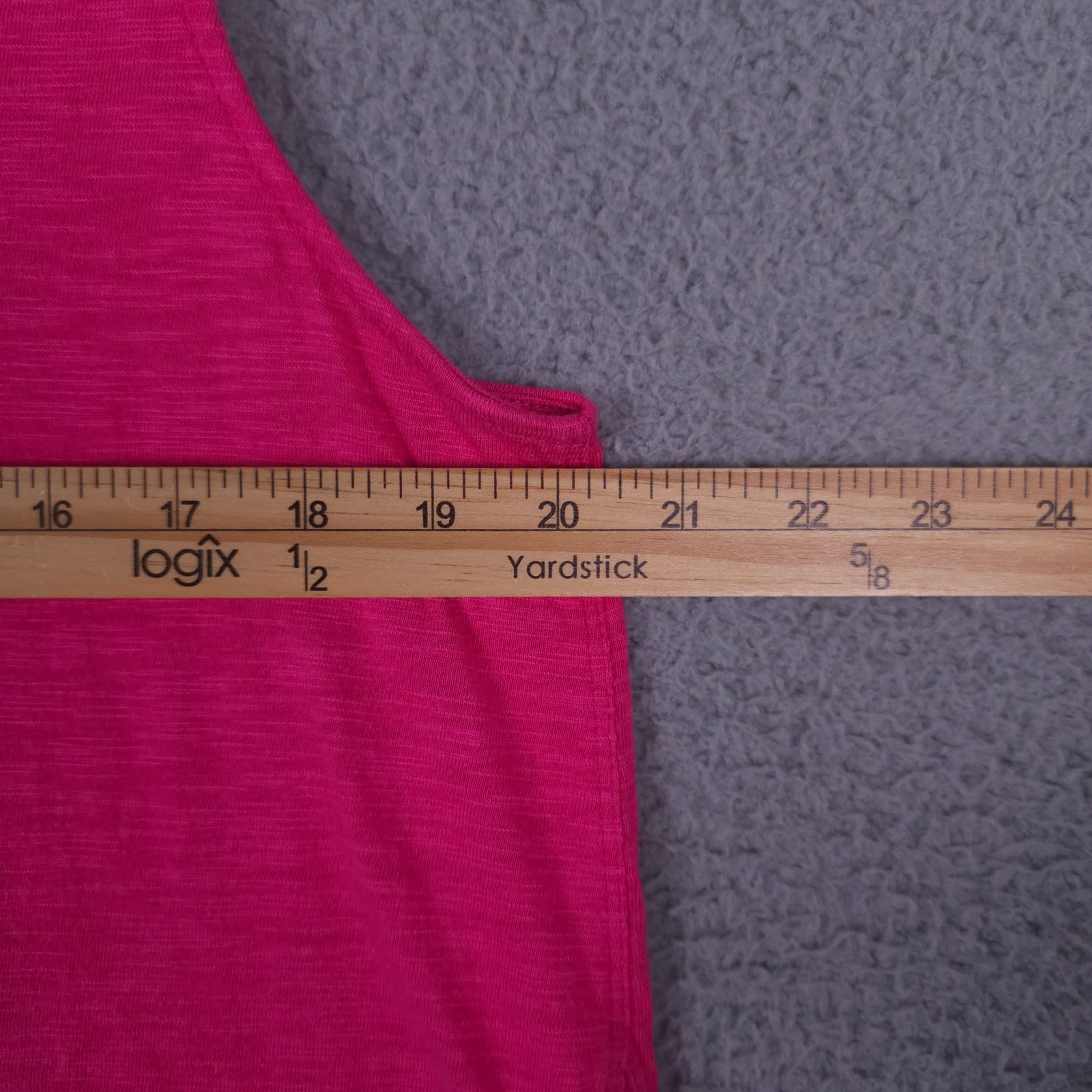 Chicos Shirt Womens 2 US Large Bright Pink Sleeveless Asymmetrical Tunic Top