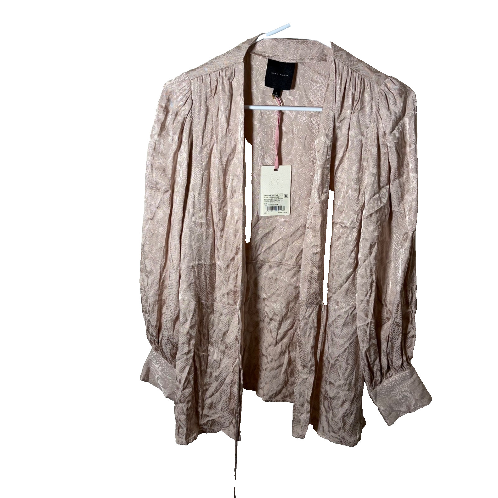 Alex Marie Sweater Women’s Small Beige Open Lightweight Cardigan Top NWT