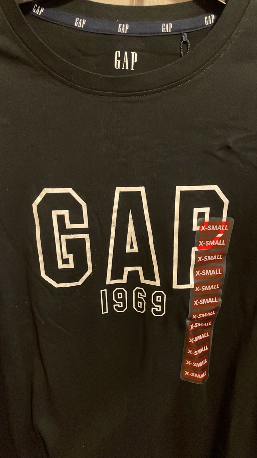 GAP 1969 Logo Tshirt 17” P2P 24” Length Ladies XS Orig $35