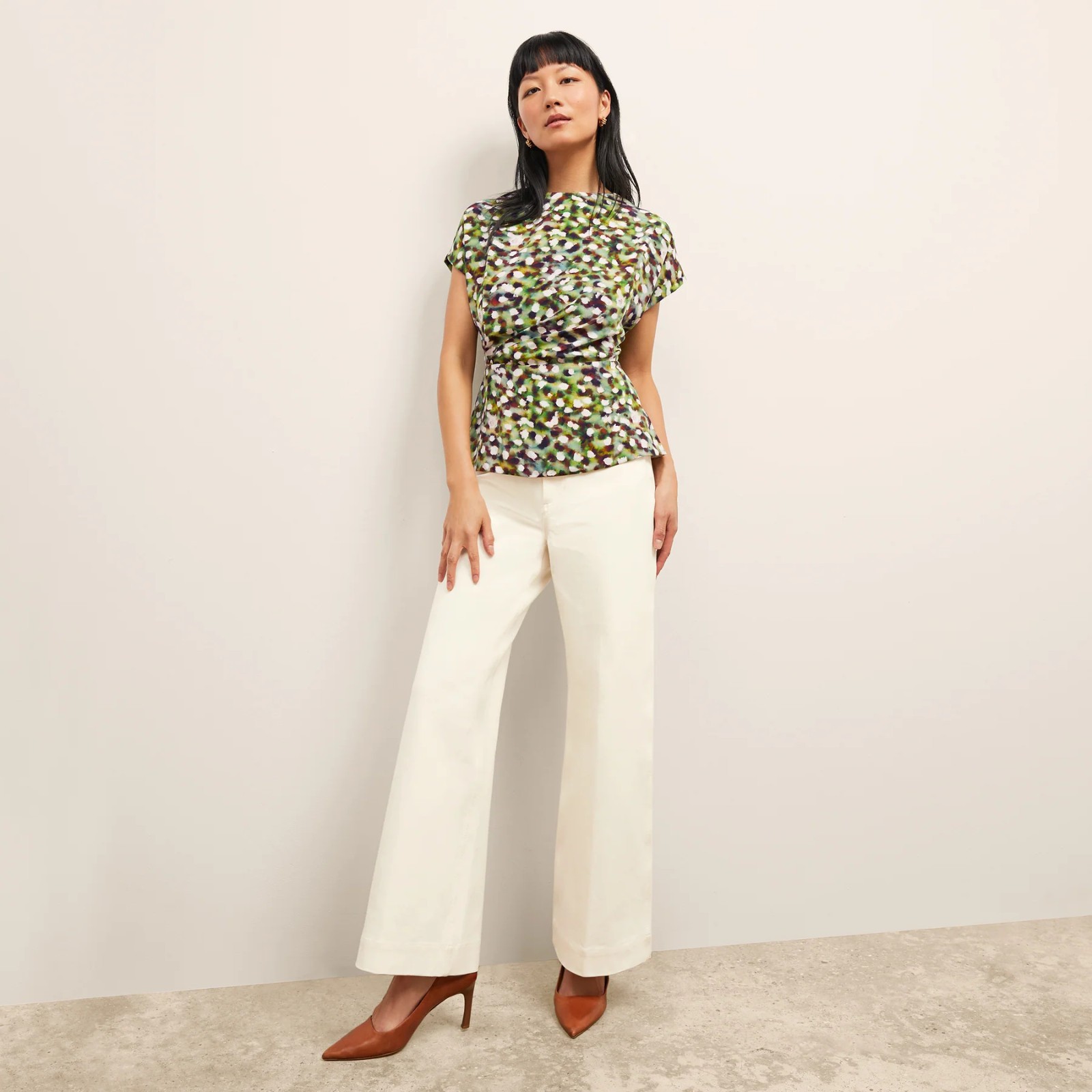 MM.LaFleur New York The Nejvi Top Blouse Washable Silk Size XXL
