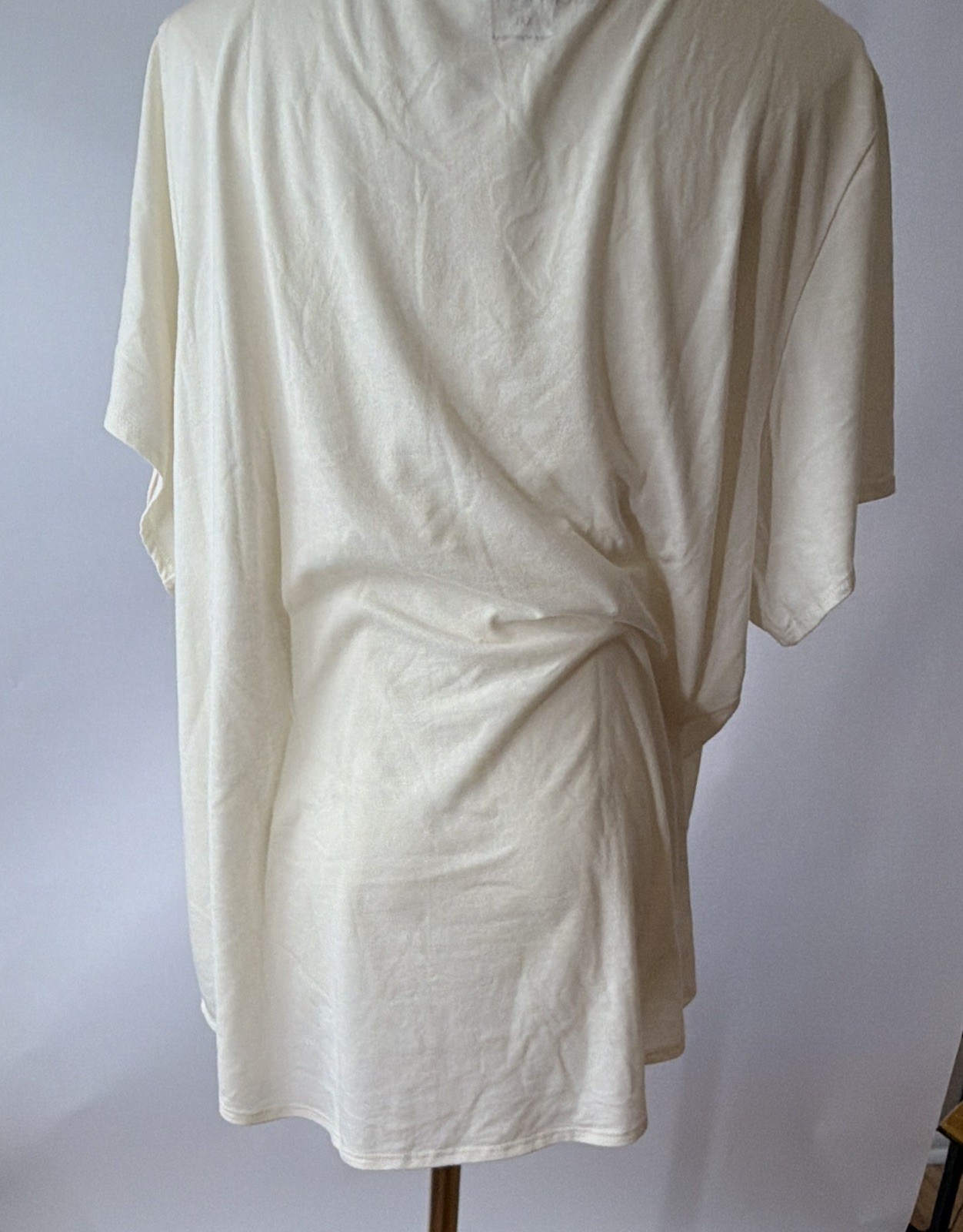 Lucky Brand Women’s 2XL Cream Elephant Graphic Scoop Neck Knit T-Shirt