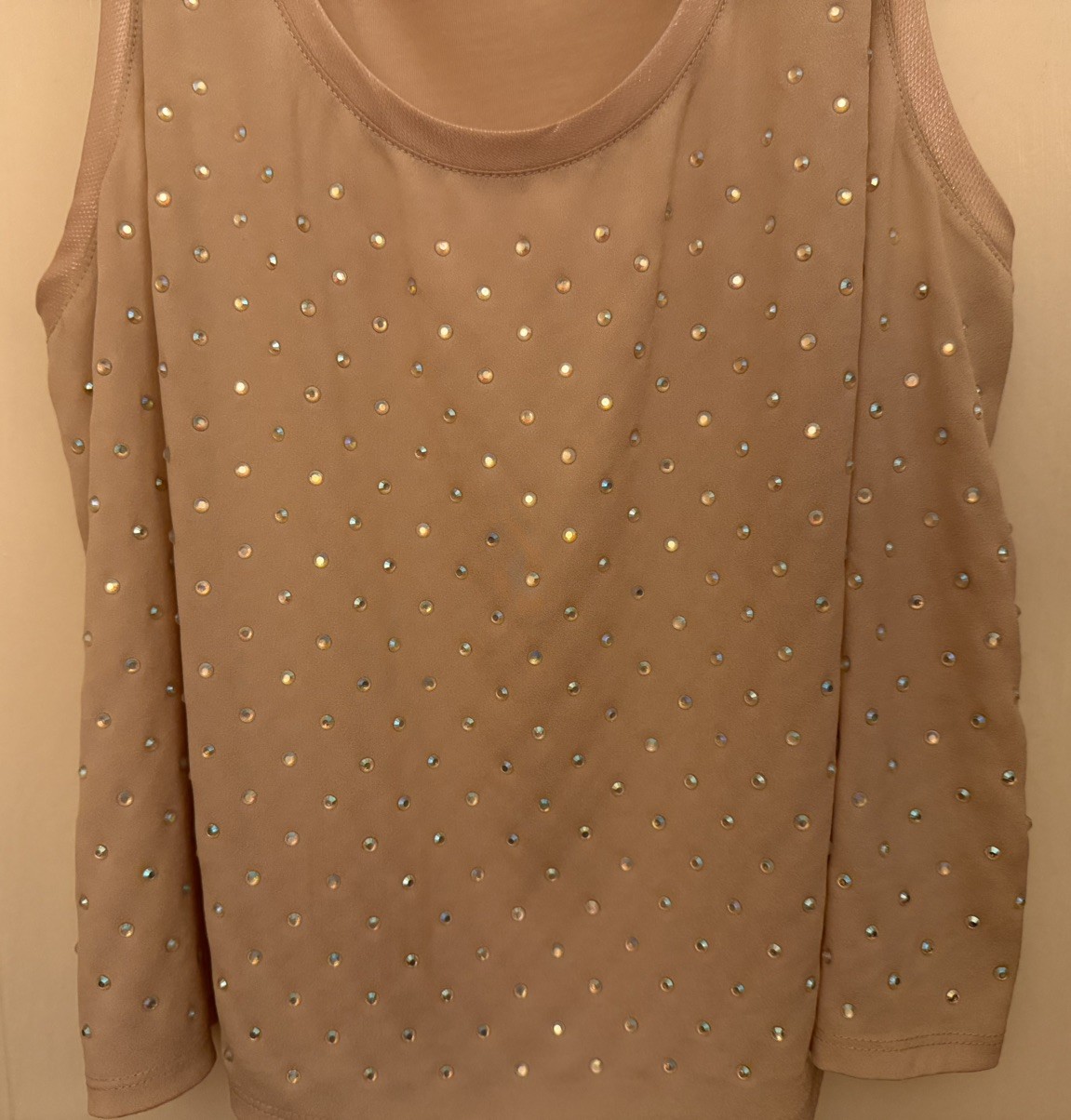 Express Rhinestone Embellished Top Tank Medium