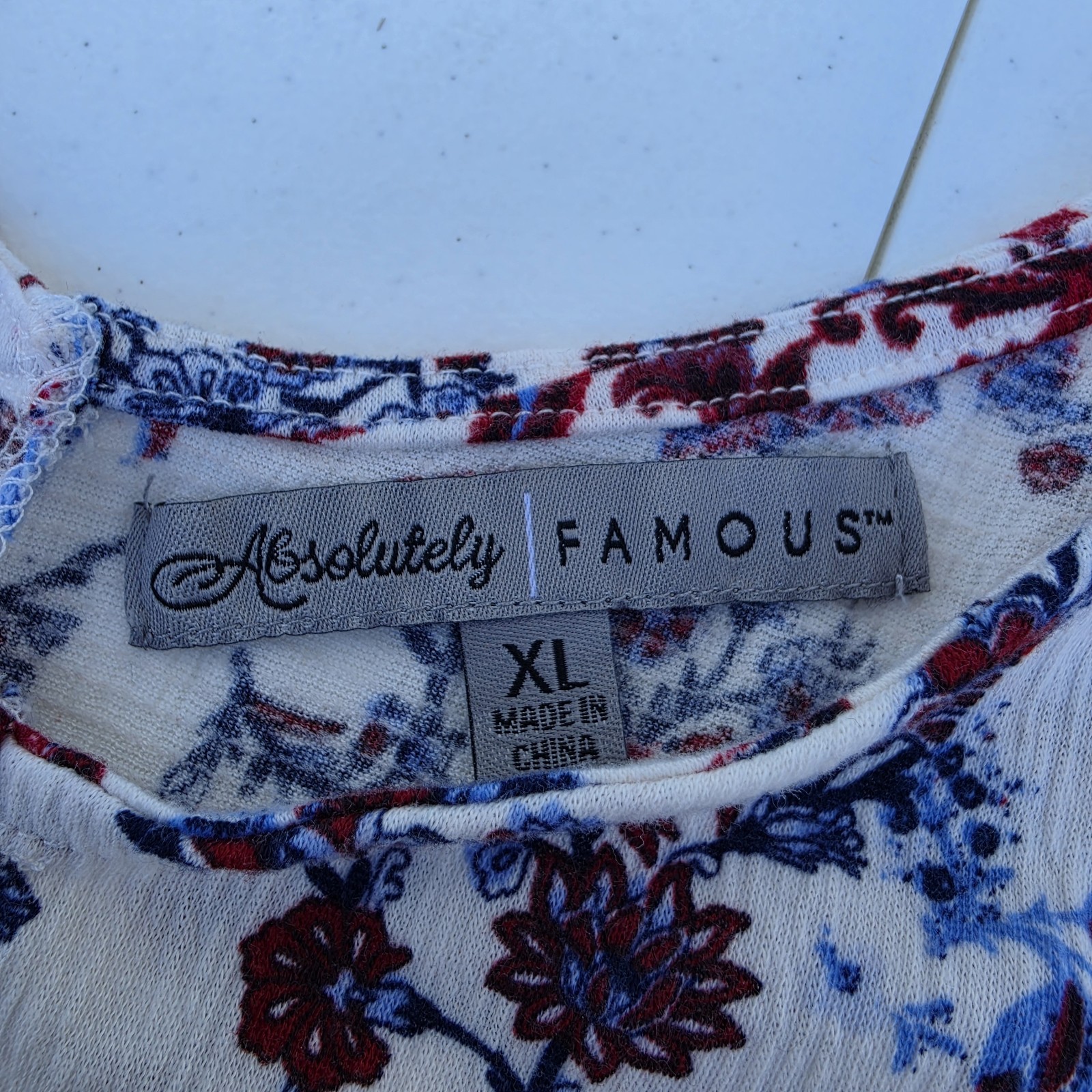 Absolutely Famous Boho Patchwork Lace Strap Tank Top Size XL