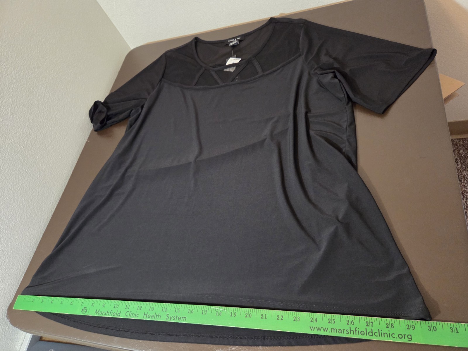 Adele & May Womens Plus Size 3x Black Blouse Partial New Tag Whimisgoth Goth