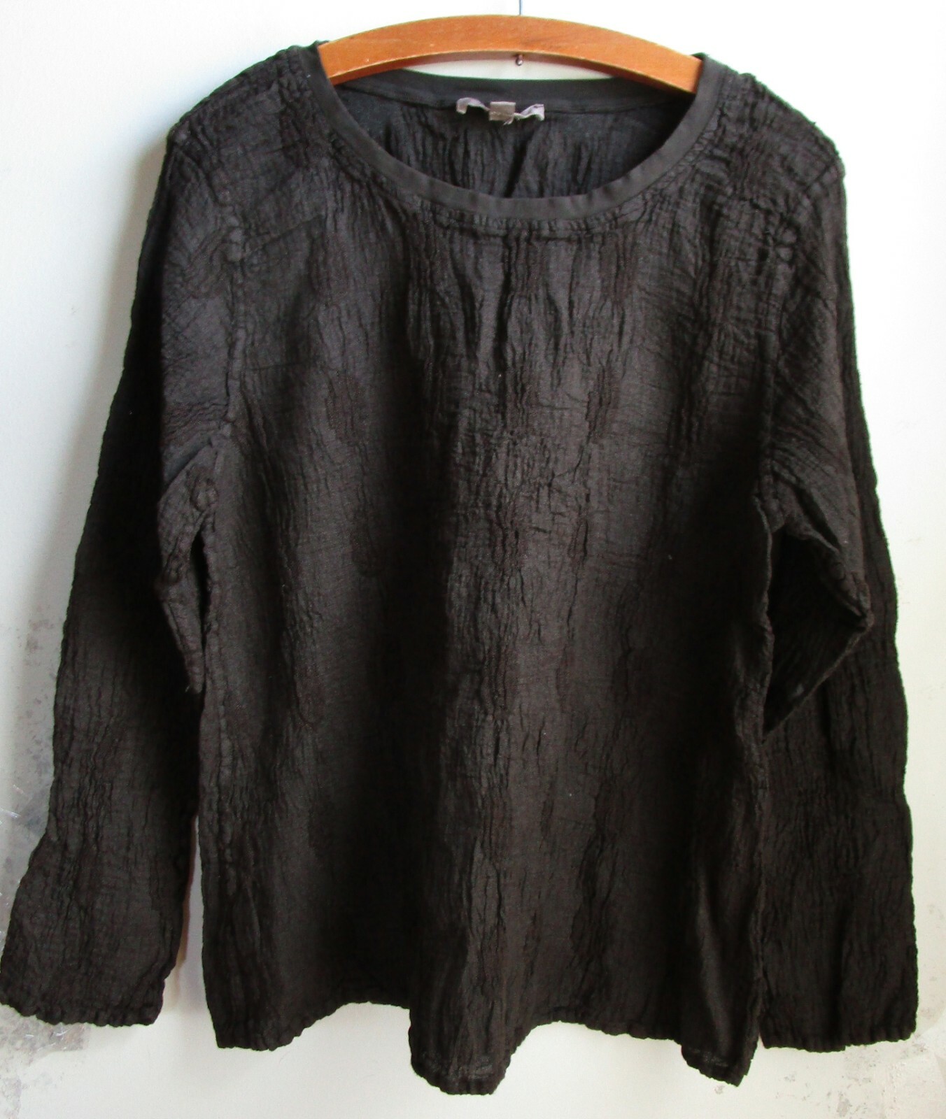 FLAX Designs Urbane Pullover M NWOT COCOA Stretch Dot CLEARANCE