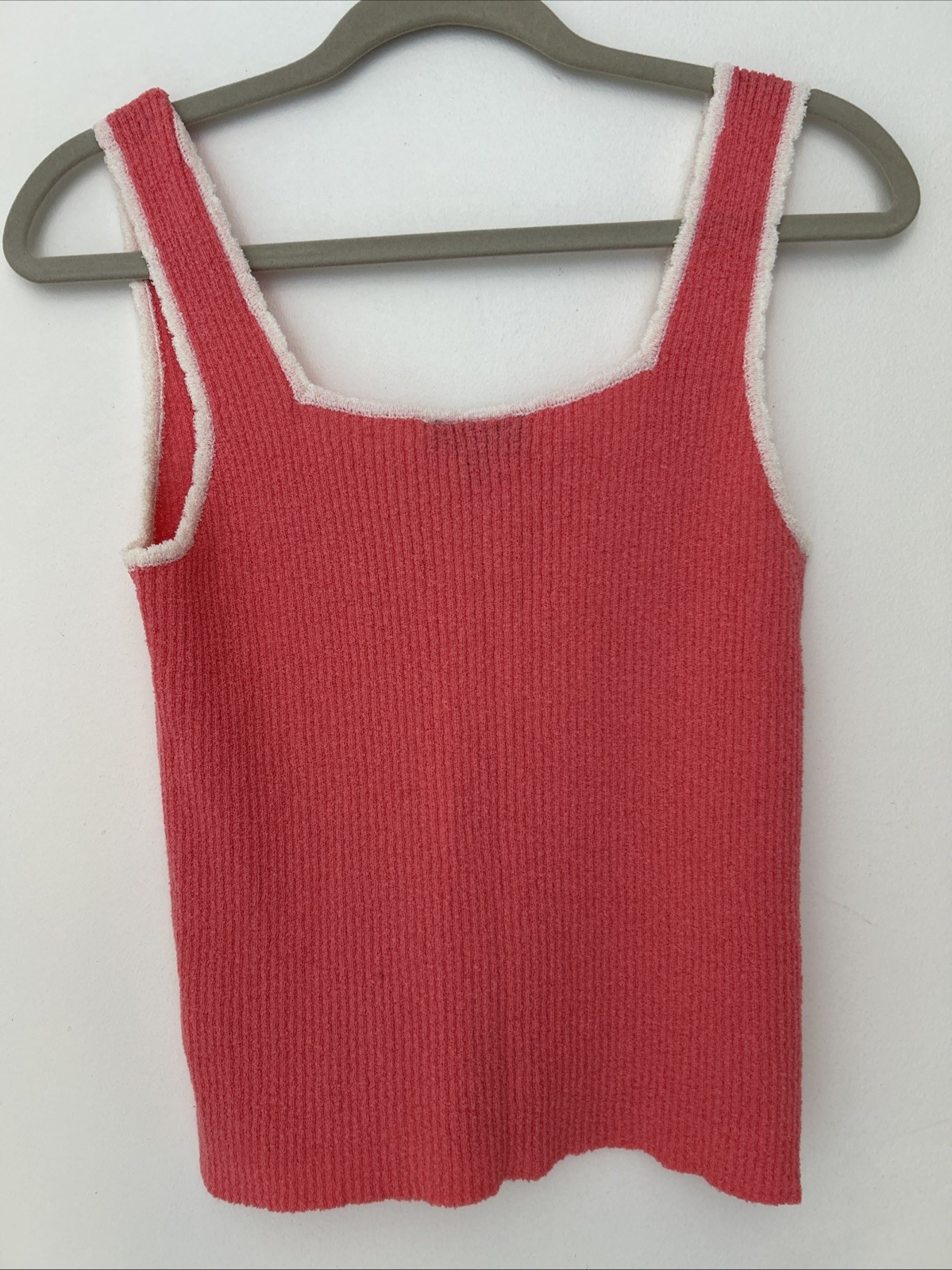 ModCloth Womens Pink/Salmon Button Front Tank Top Medium