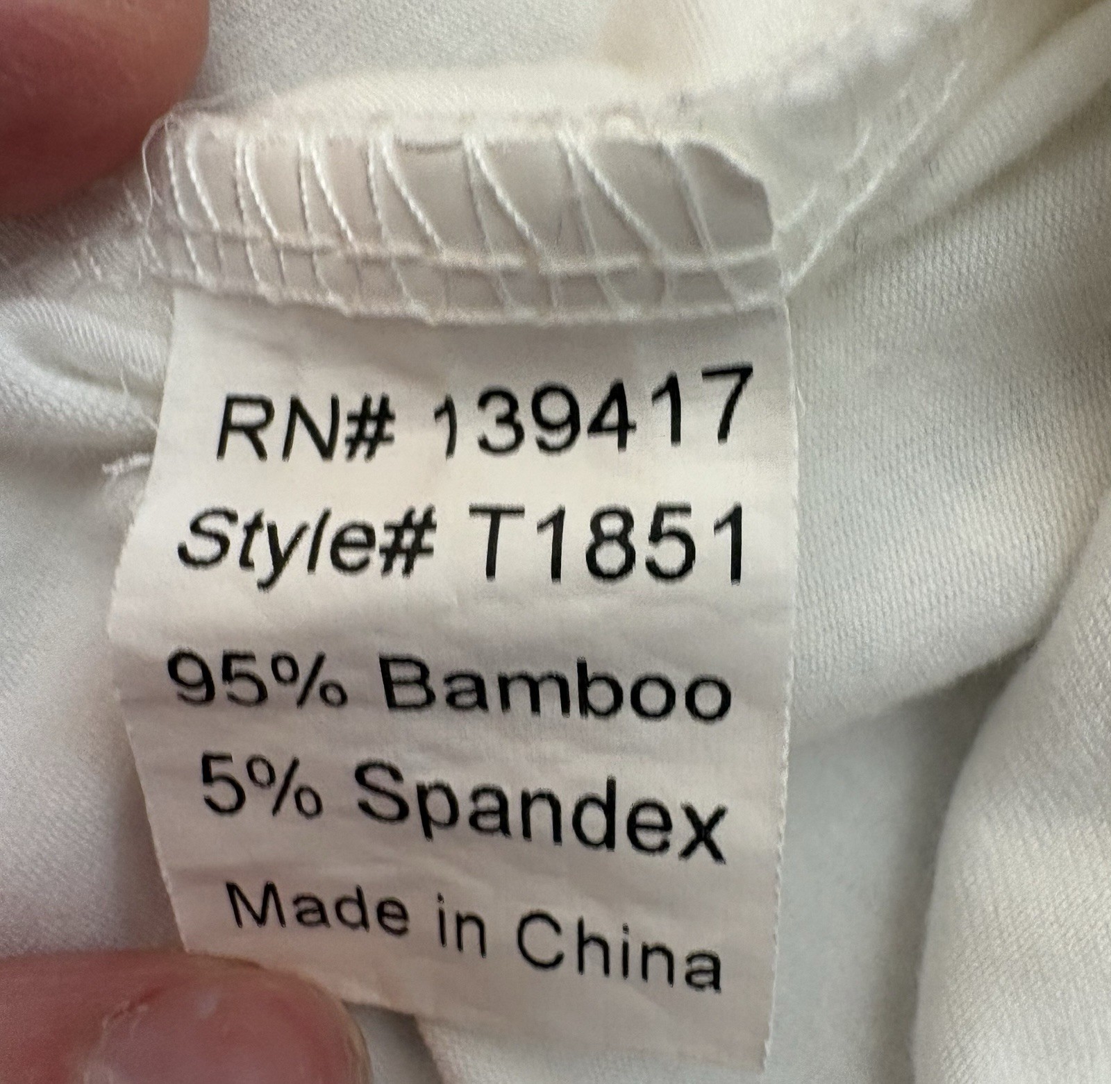 PIKO Green Earth Fashion Top S White Bamboo Spandex Long Sleeve Oversized EUC