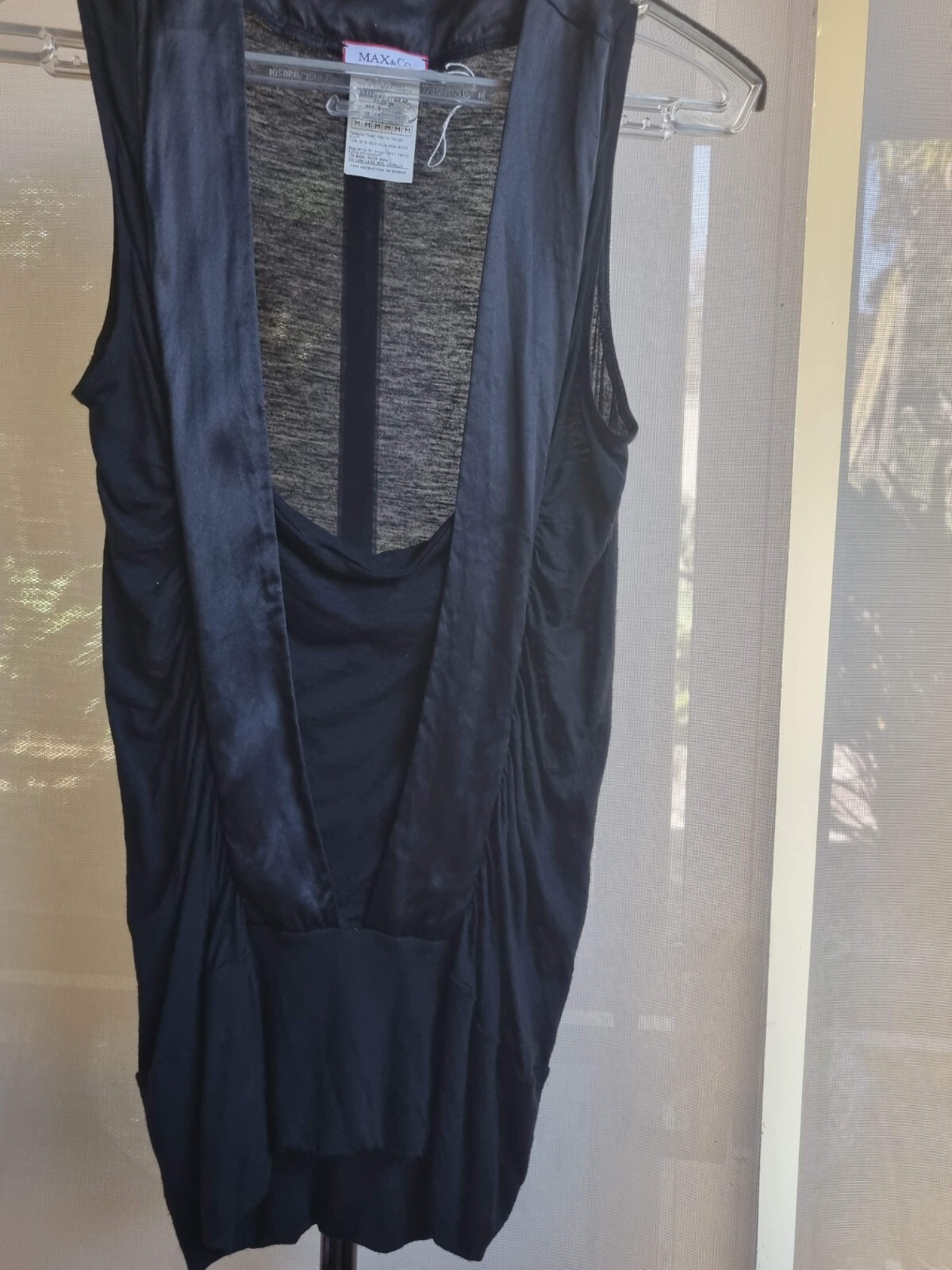 MAX&CO TRENDS ITALY SIZE M WOOL/MODAL/SILK TOP RRP $140 LENGTH-52 CM BUST-40 CM