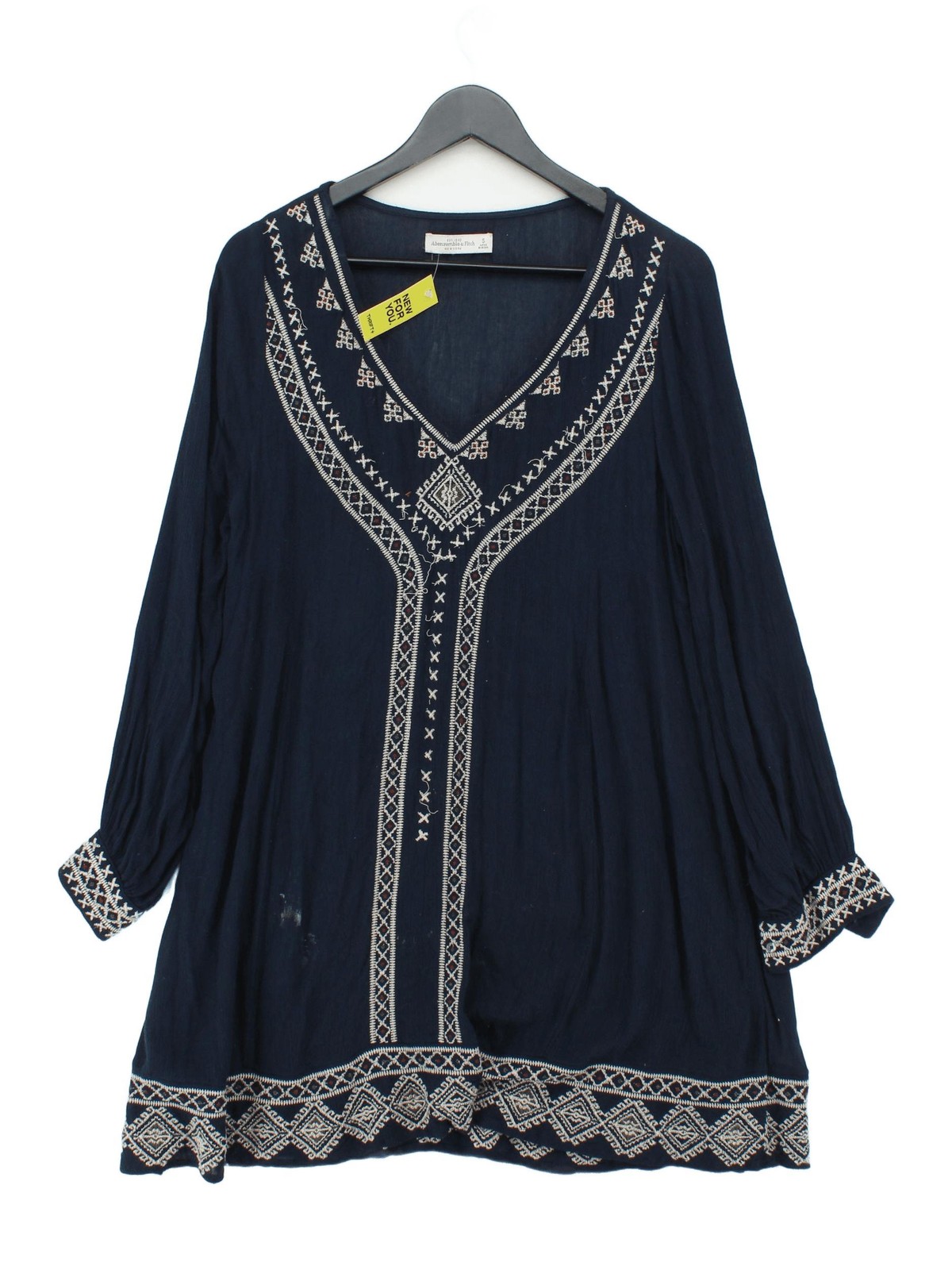 Abercrombie & Fitch Women’s Top S Blue 100% Viscose Tunic
