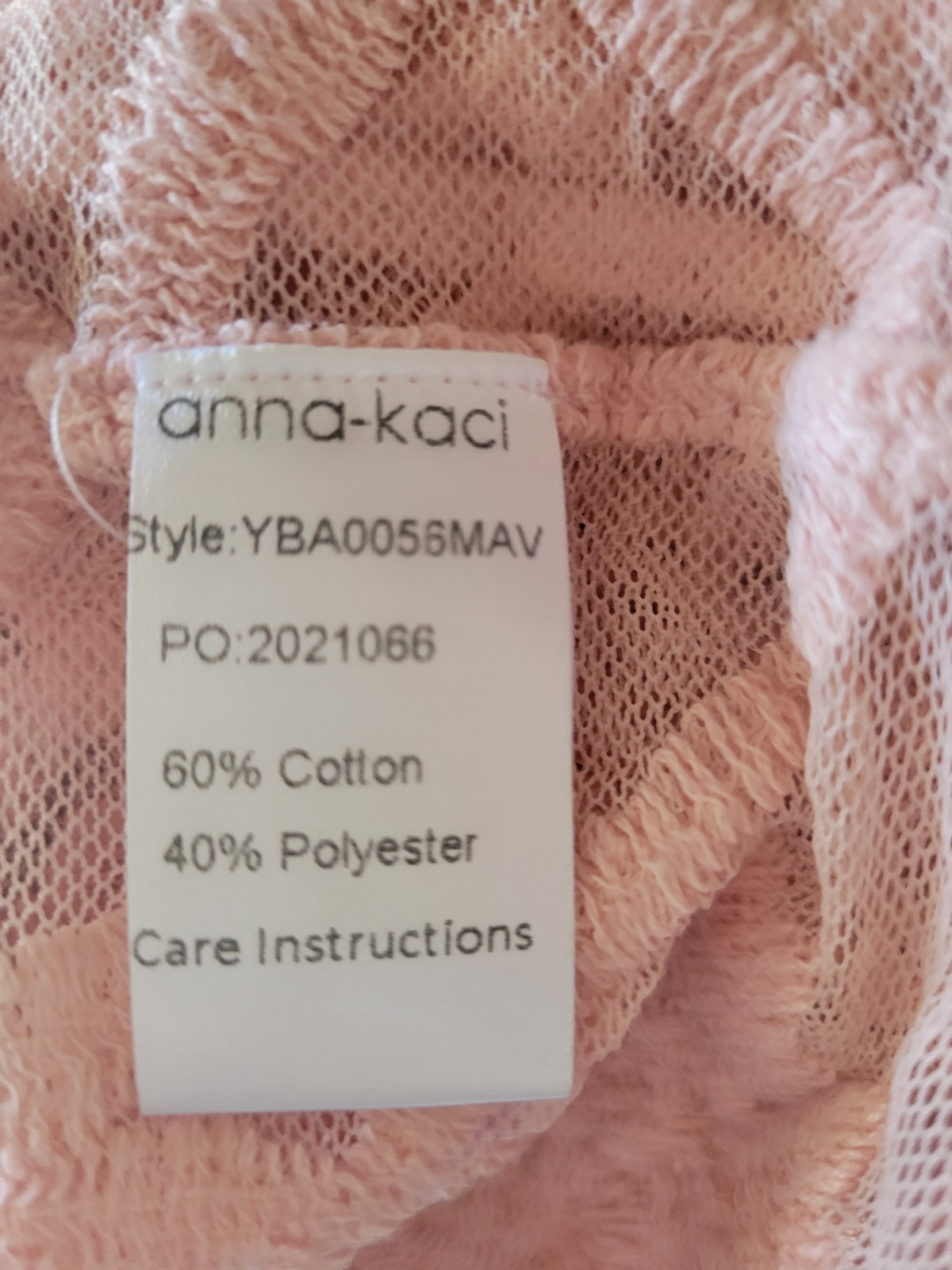 Anna-Kaci Pink Floral Embroidered Lace Kimono Cardigan Open Front Mesh Boho OS