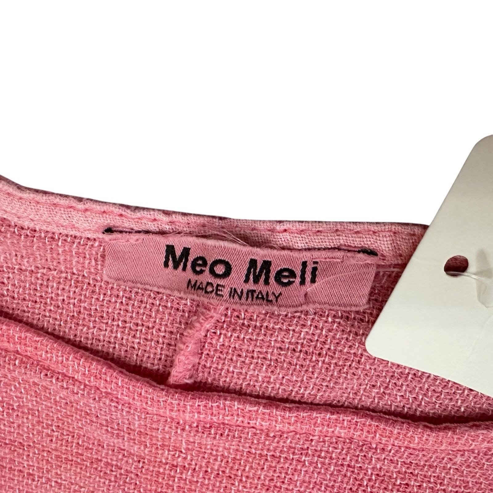 Meo Meli Linen Blend Top Pink Women’s One Size Made In Italy Stye 777 Lagenlook
