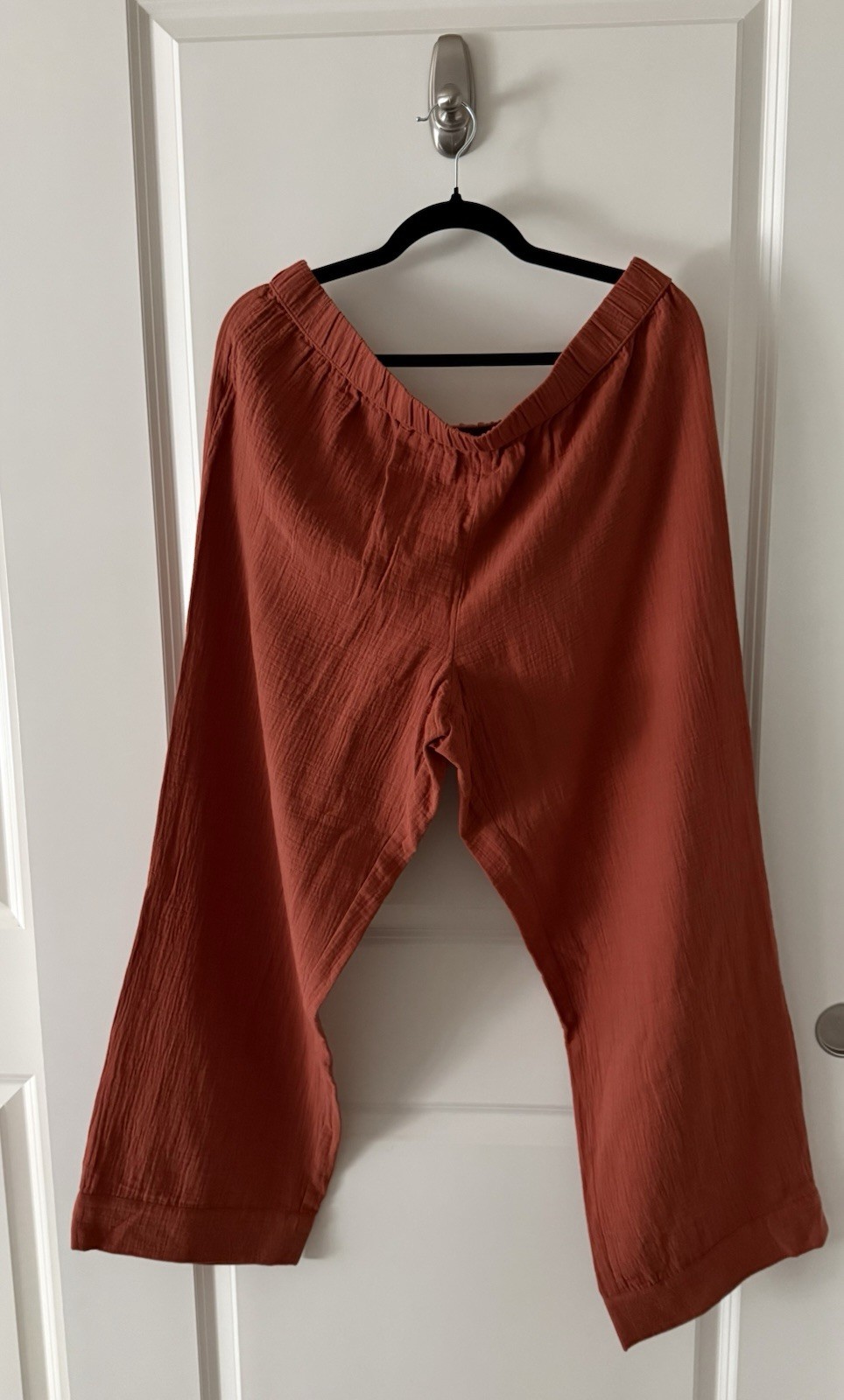 NEW MADEWEL Women’s NC185/186 Afterglow Red Oversized Gauze Lounge/PJ Set XL/XXL