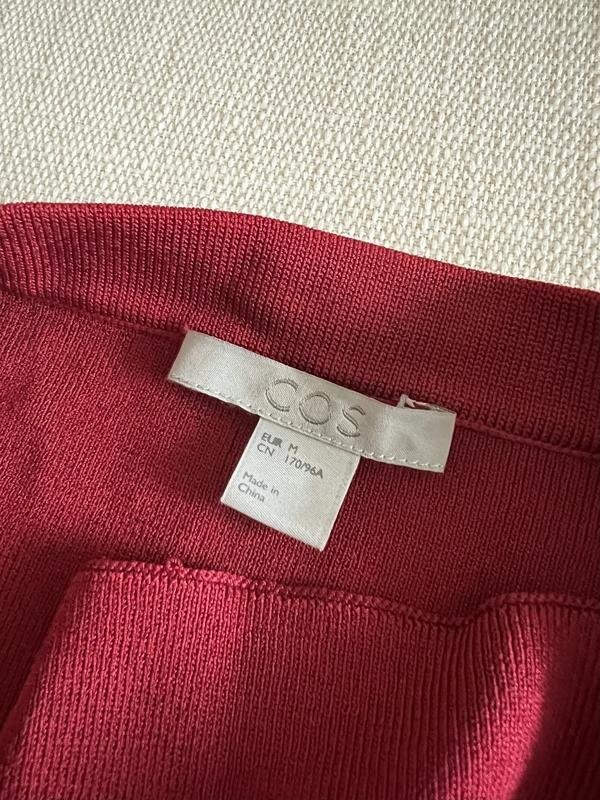 Women COS Shirt Burgundy 38 / M / 46