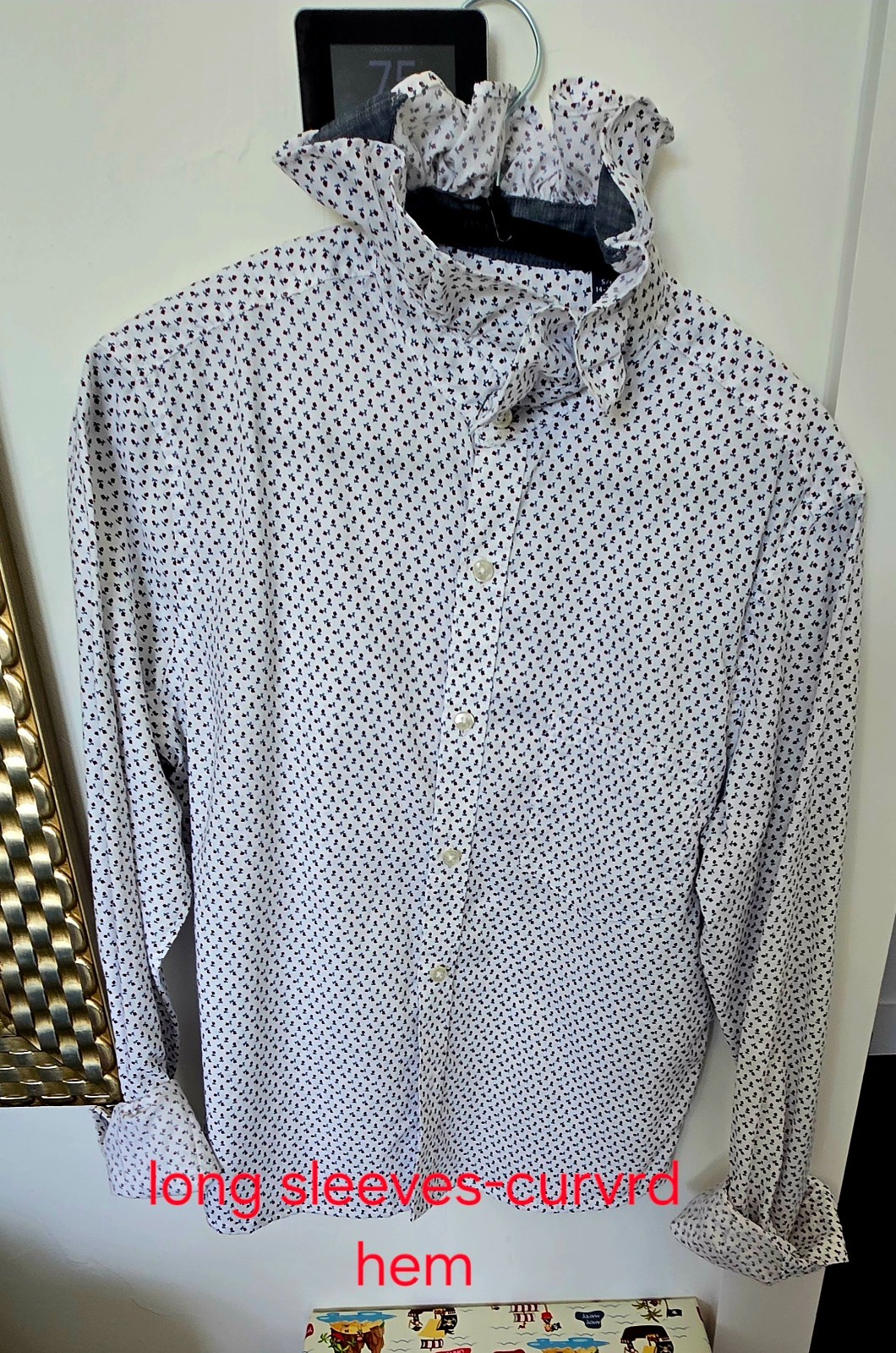 Ruffle Neck Shirt