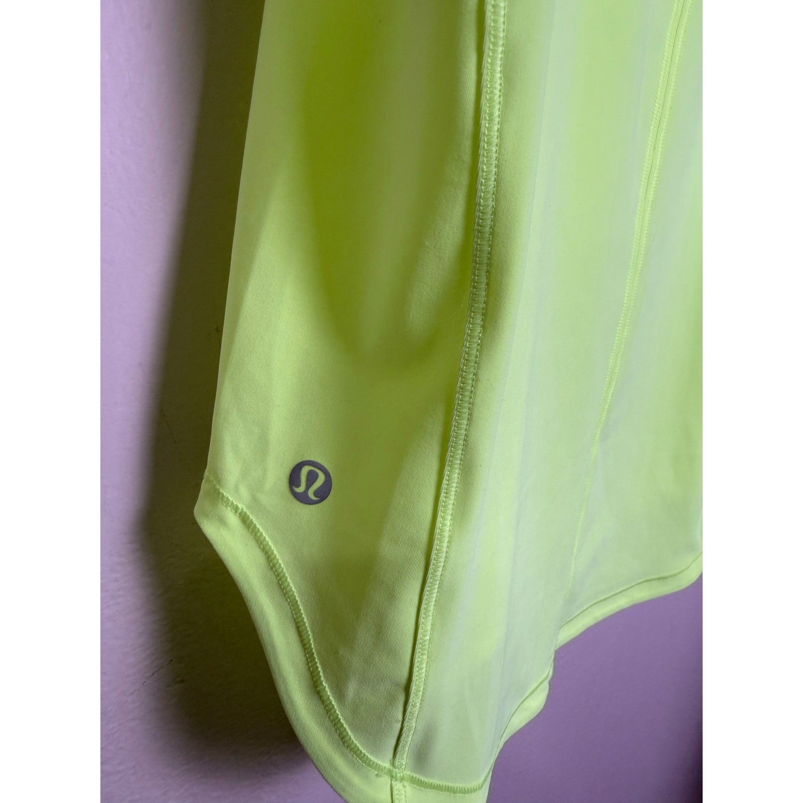 Lululemon Sculpt Tank Small Neon Green Mesh Back Athletic Workout Top
