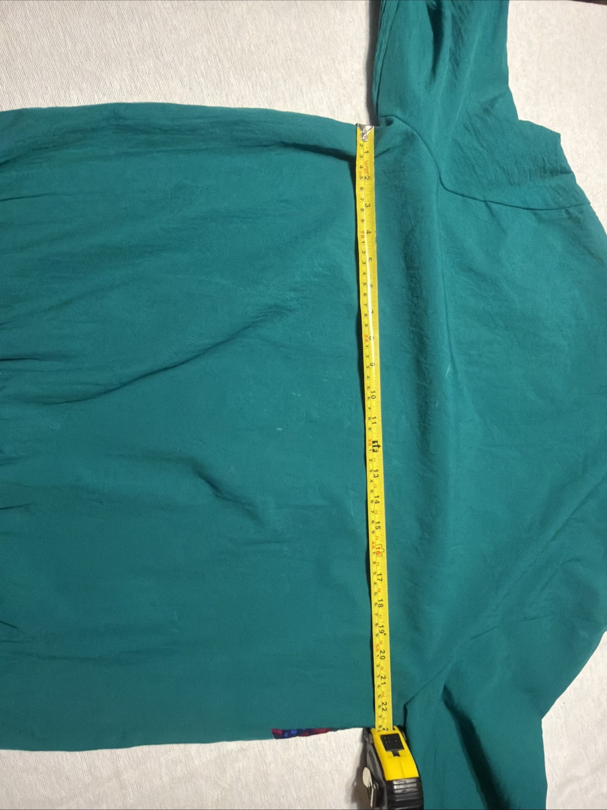Vintage Blair Boutique Windbreaker Women’s L Zip Teal Graphic 1990s No Size Tag