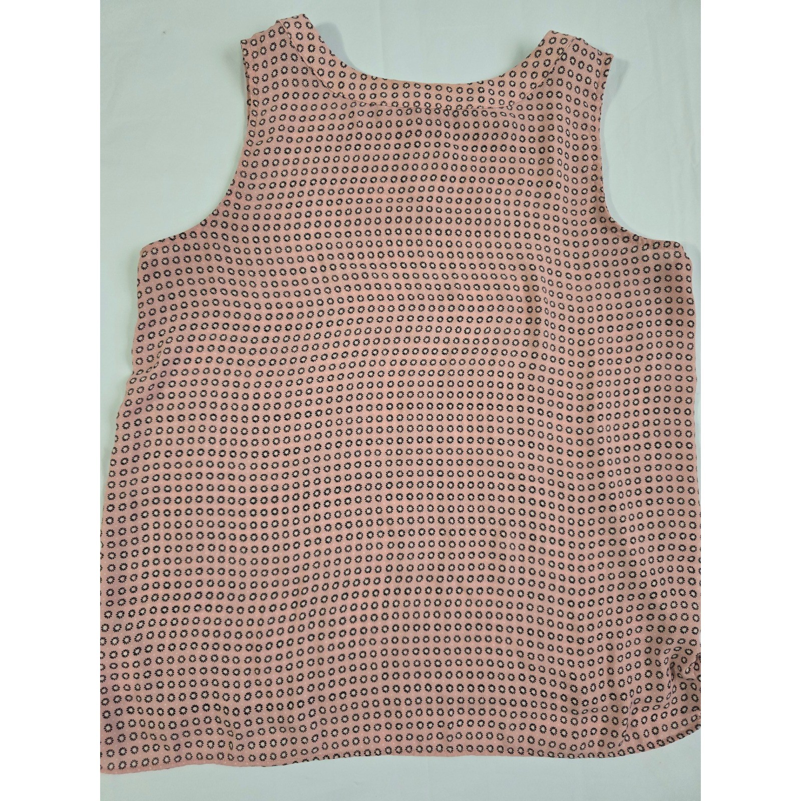 Loft Petites Pink Geometric Floral Shell Top Sleeveless Blouse MP 483211