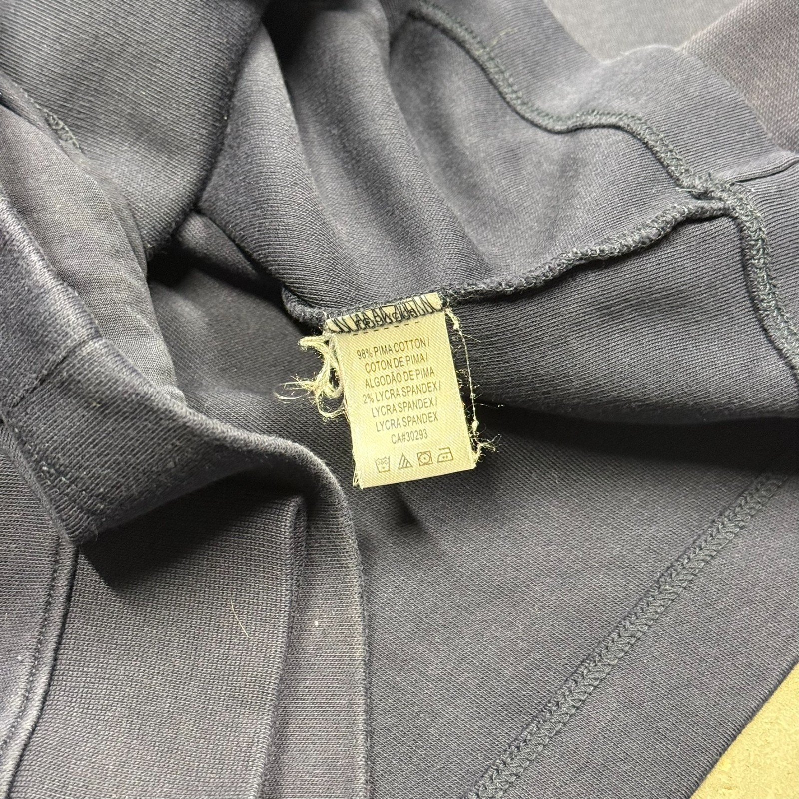 Fairway & Greene 1/4 Zip Golf Sweatshirt Pima Cotton Peru Blue Womens Medium