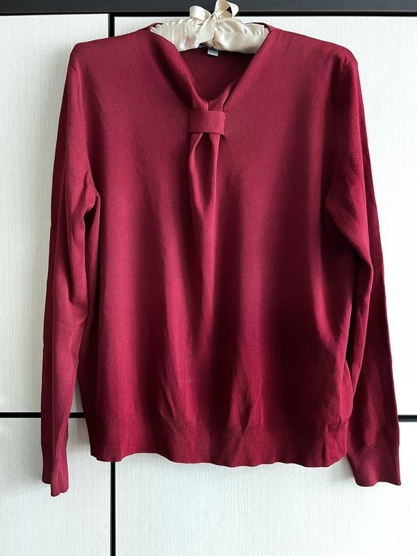 Women COS Shirt Burgundy 38 / M / 46
