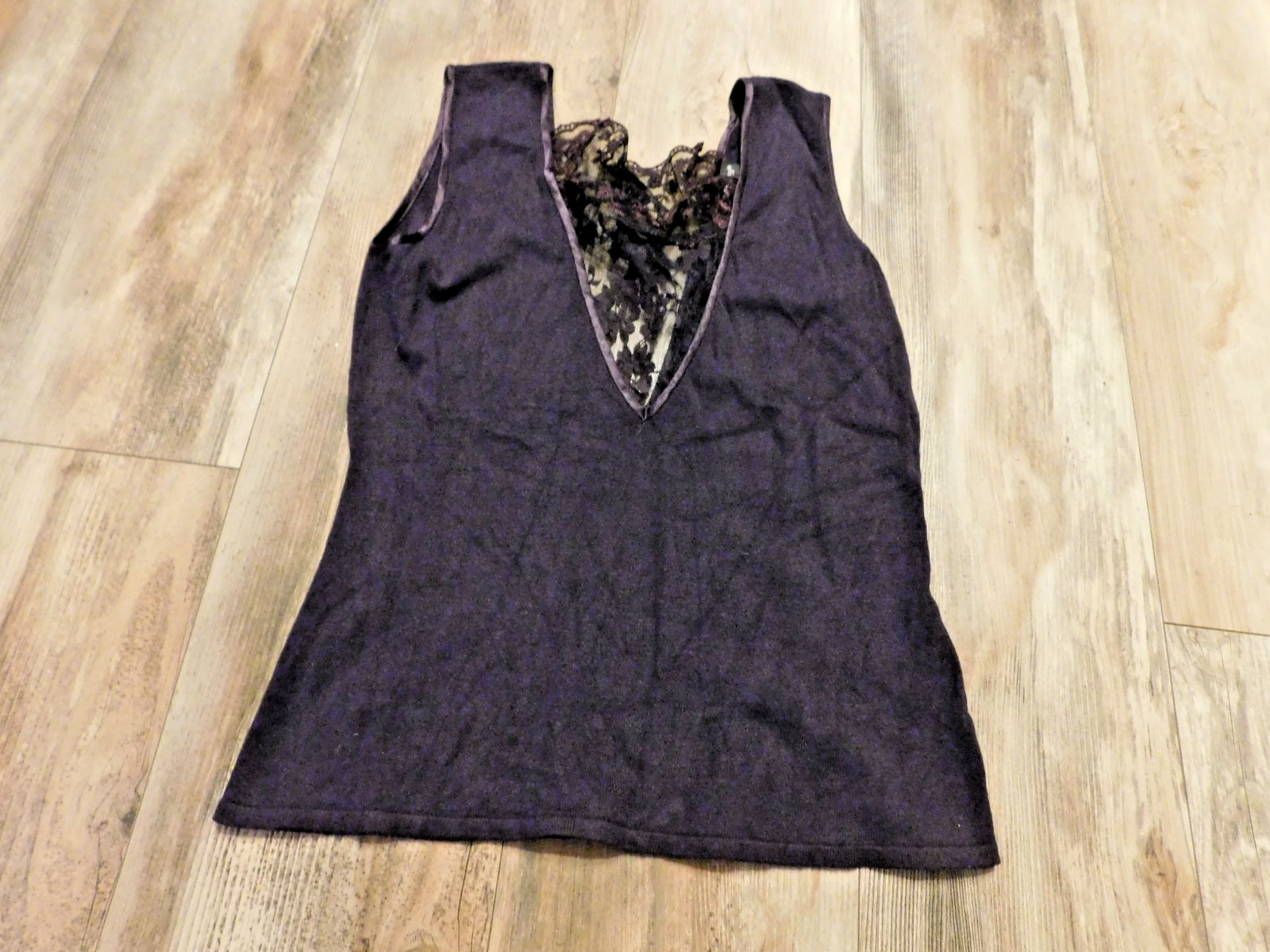 LOVE SEX MONEY PURPLE LACE TOP SIZE 42